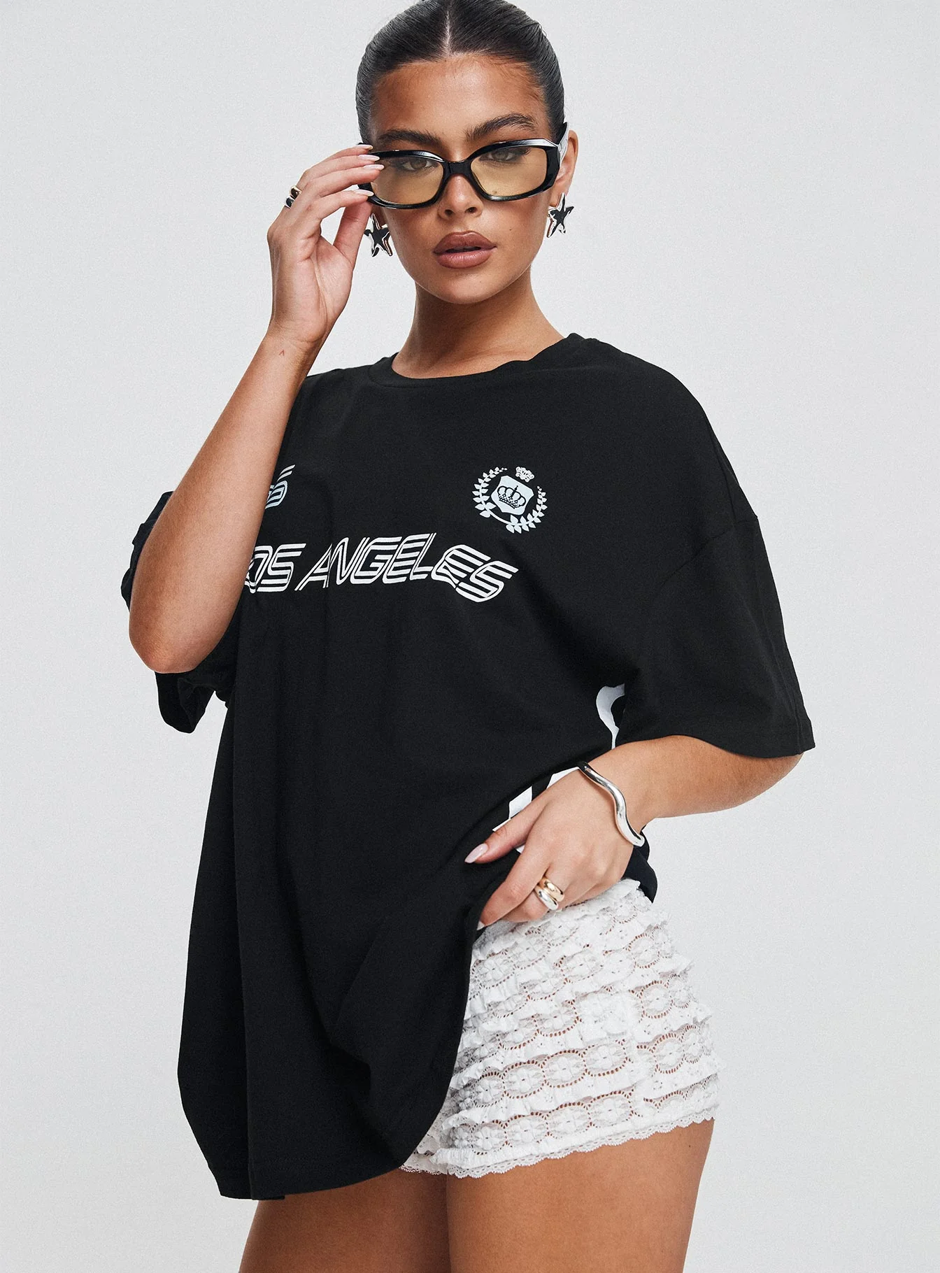 Goal La Oversized Tee Black - Image 10