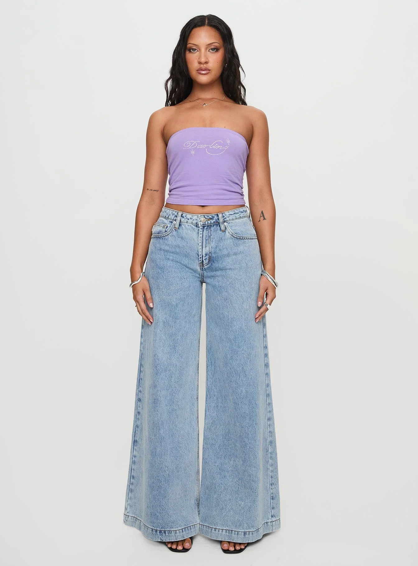 Goddess Energy Strapless Top Purple - Image 6