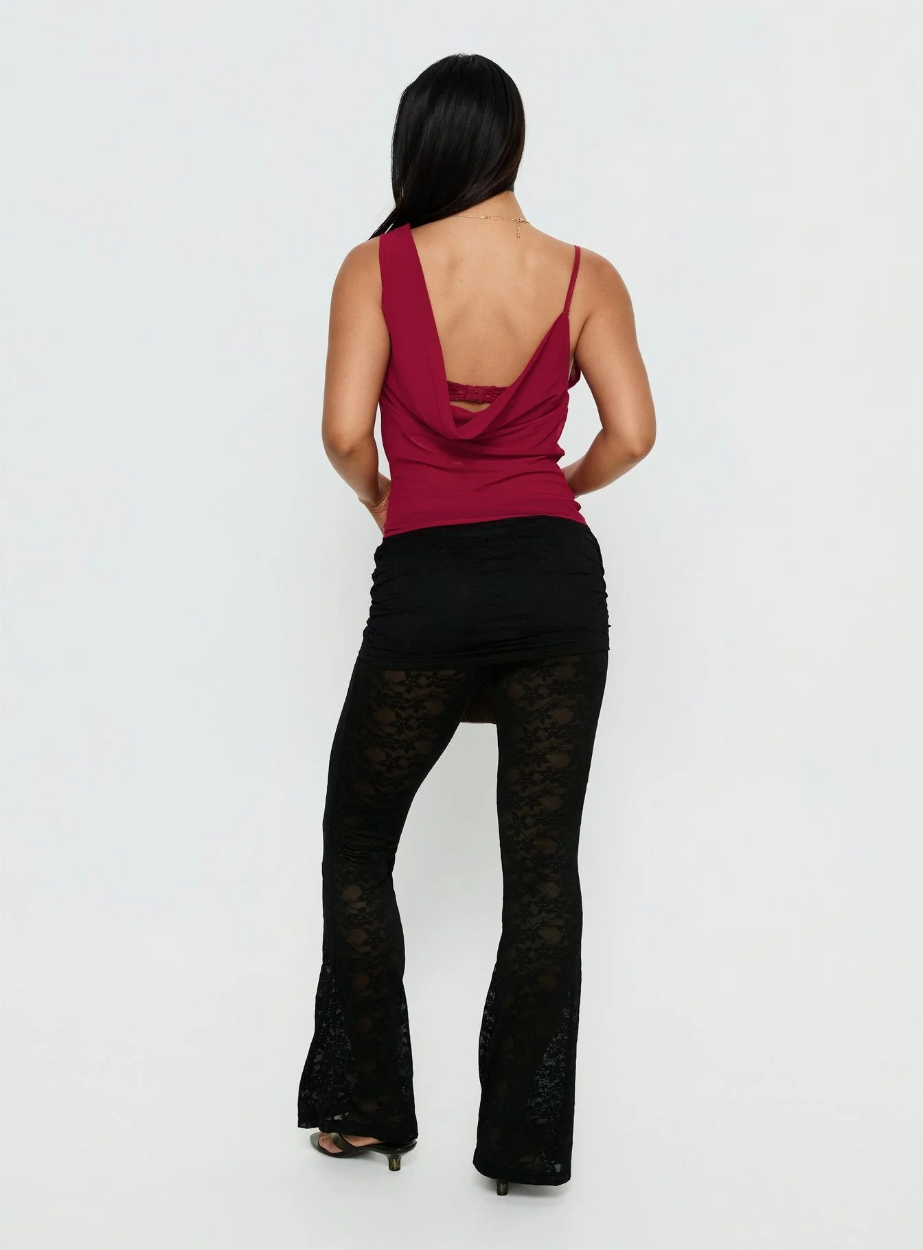 Gogo Lace Flare Pants Black - Image 5
