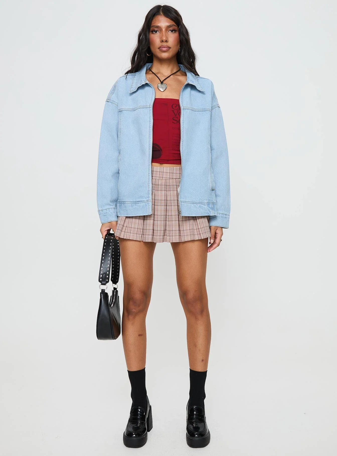 Goldsmith Denim Bomber Jacket Light Wash - Image 7