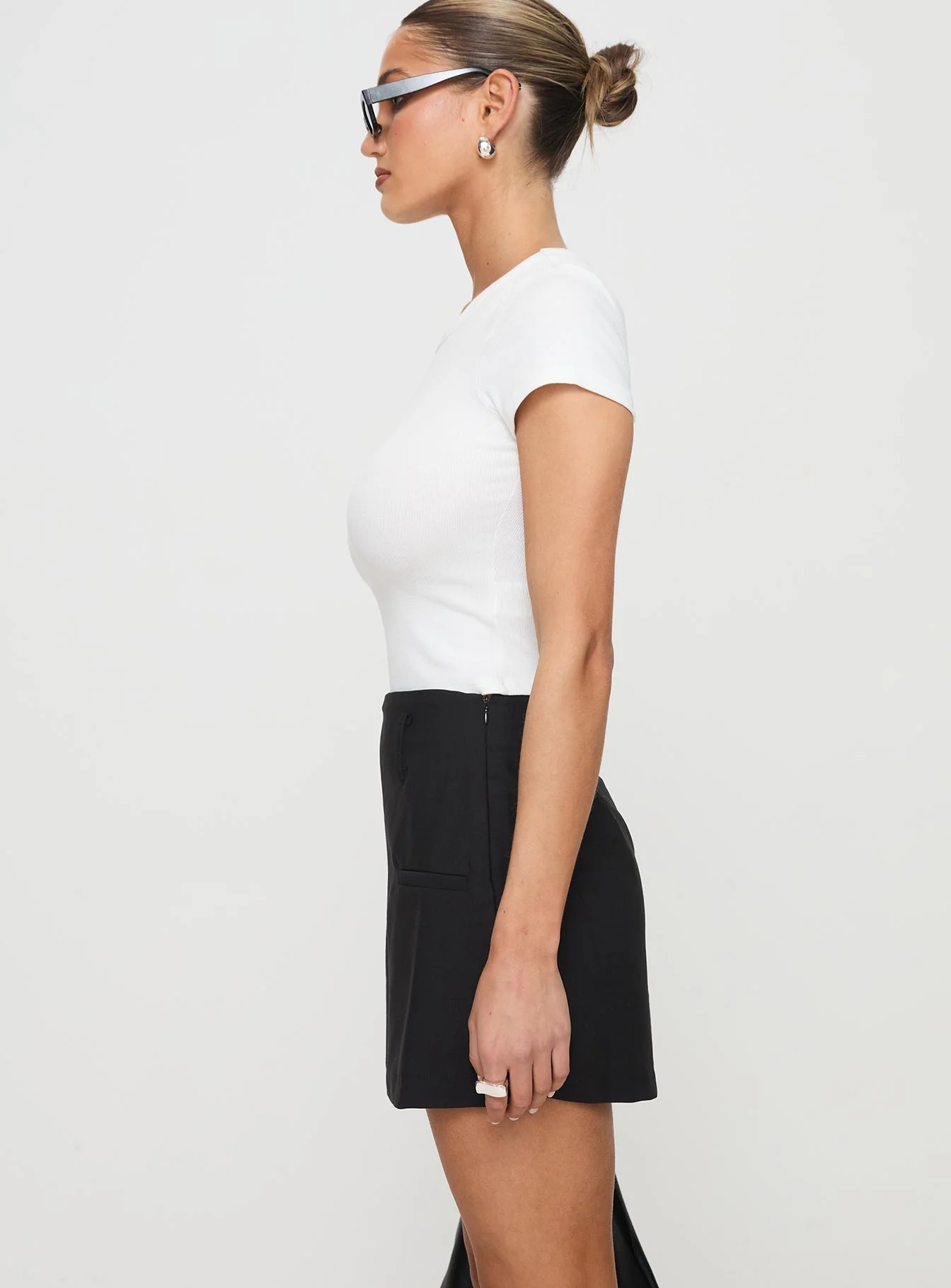 Grant My Wish Mini Skort Black - Image 4