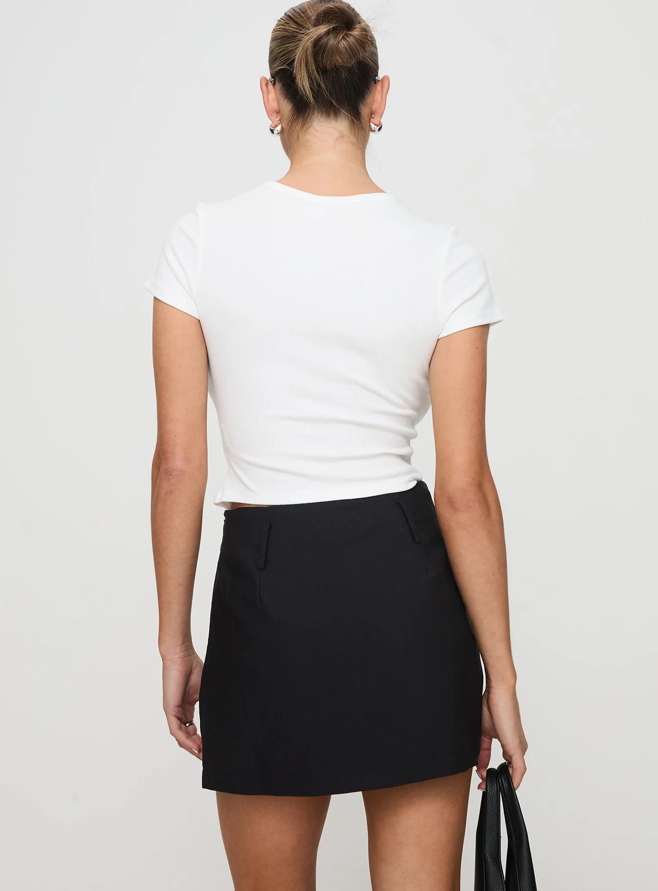 Grant My Wish Mini Skort Black Petite - Image 5