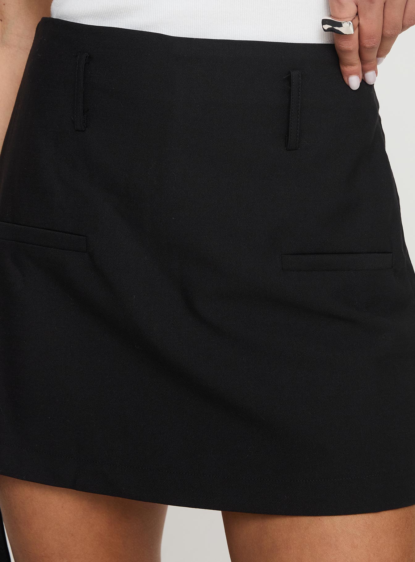 Grant My Wish Mini Skort Black Petite - Image 6