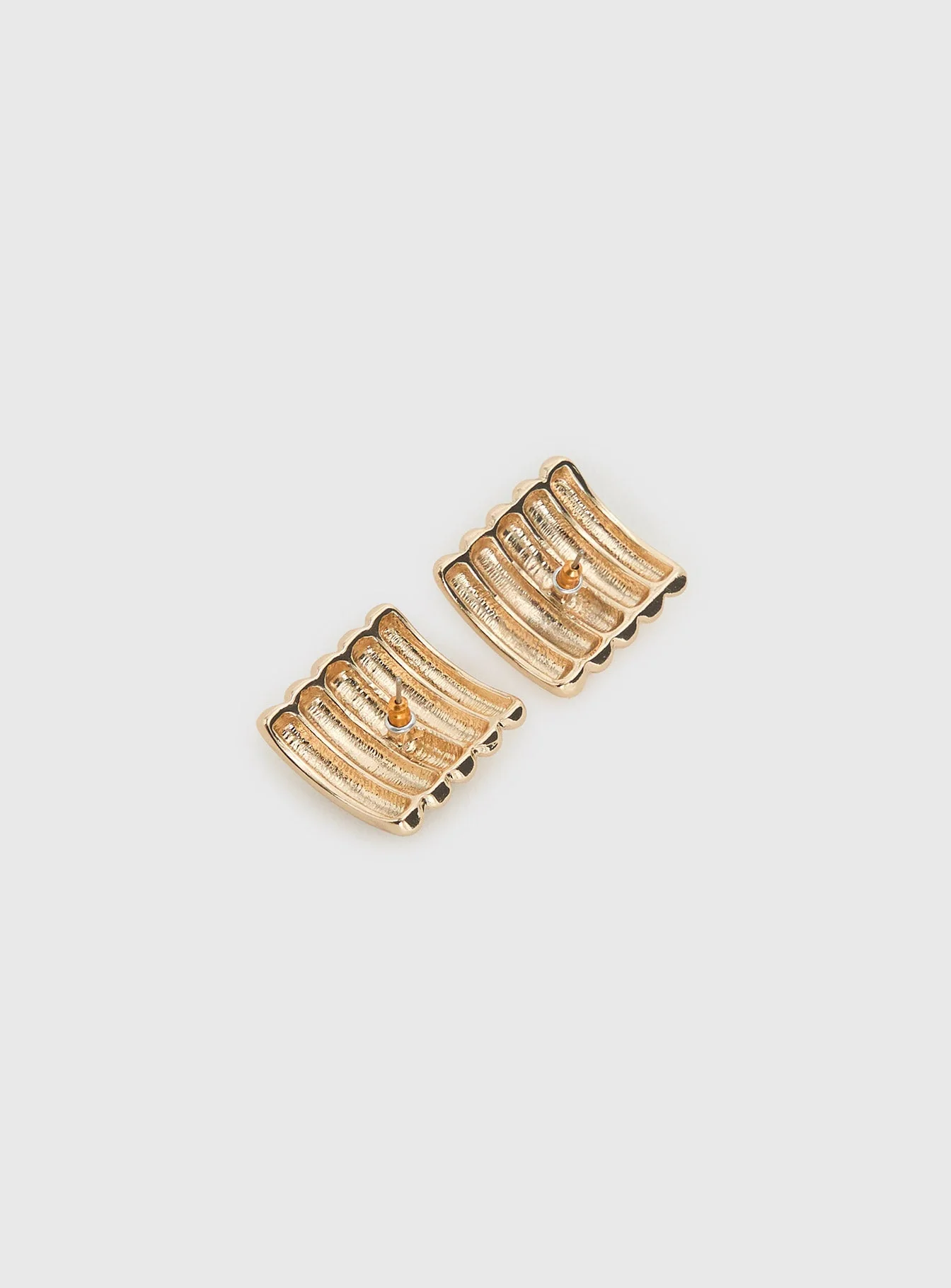 Grant My Wish Square Earrings Gold / Red - Image 3