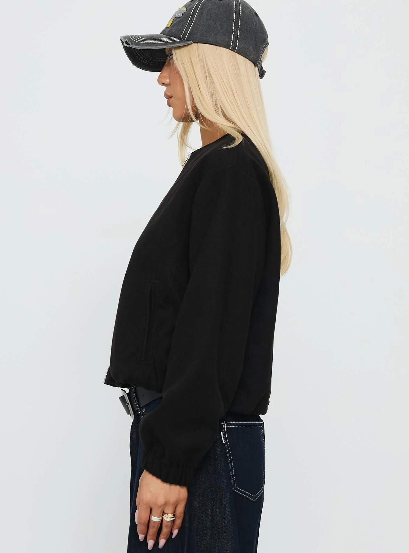 Grasp Bomber Jacket Black - Image 4