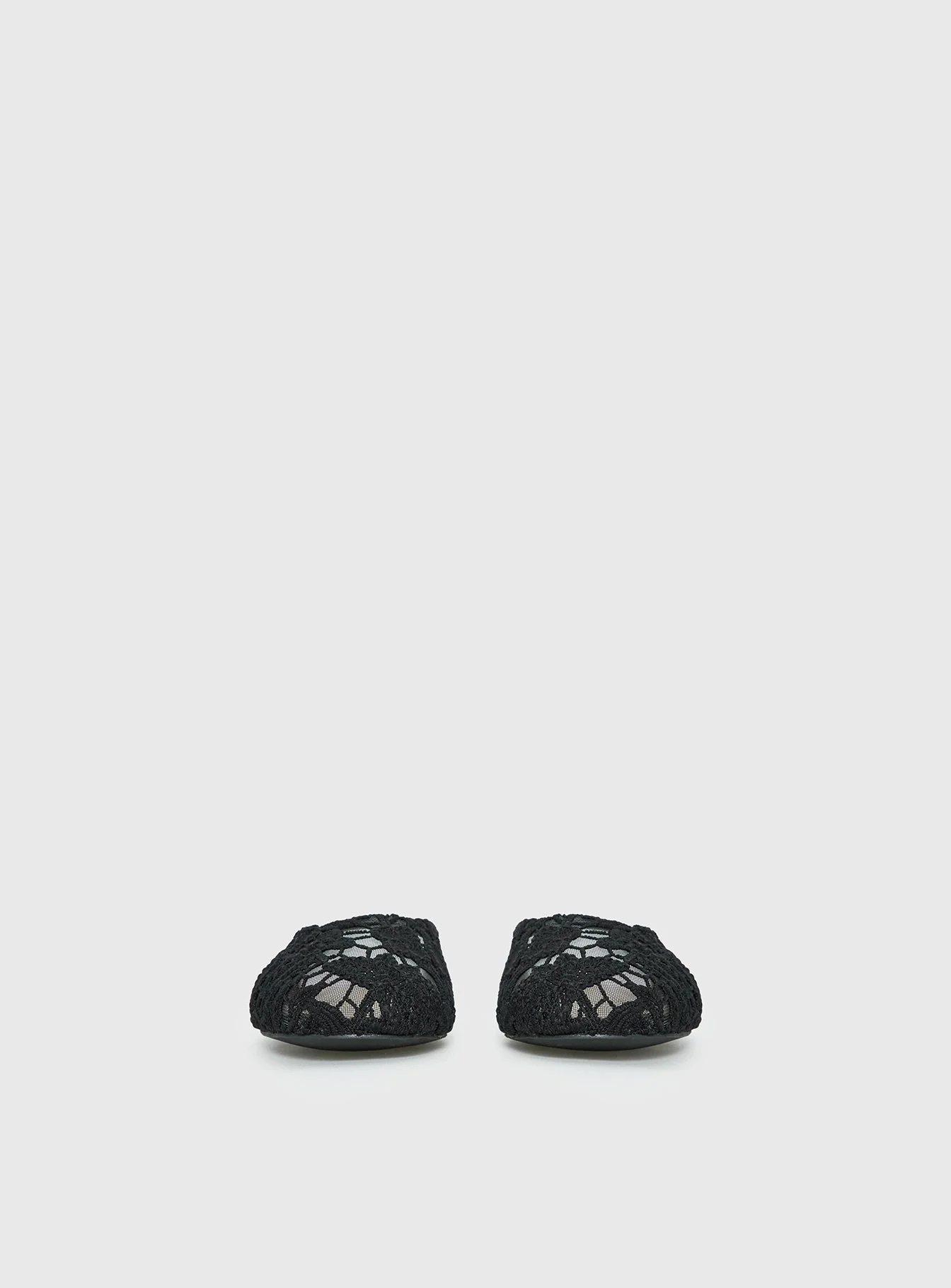 Gretta Lace Slip On Flats Black - Image 4