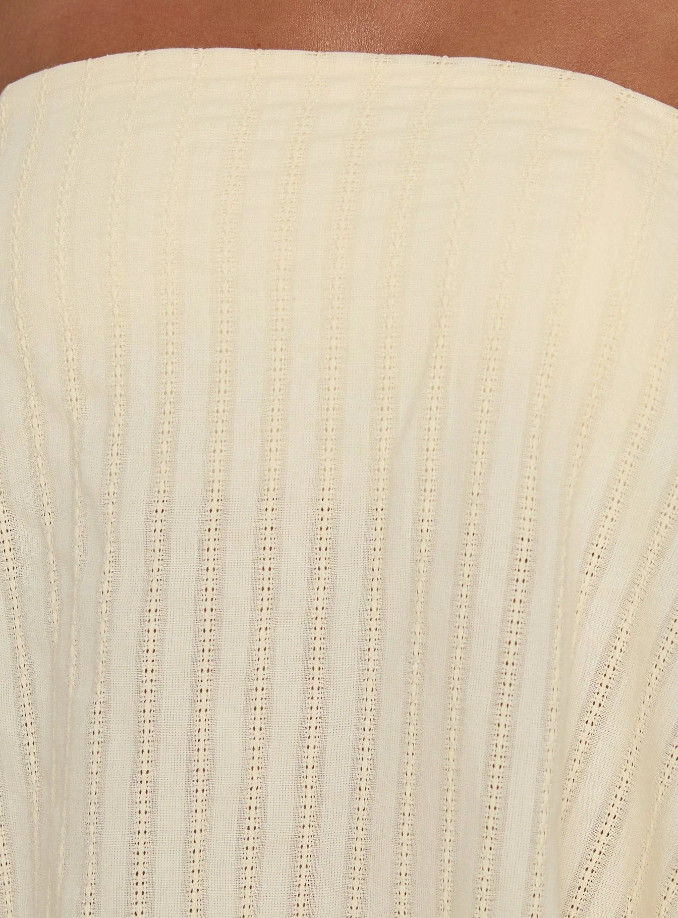 Gypsea Strapless Swing Mini Dress Butter Yellow - Image 6