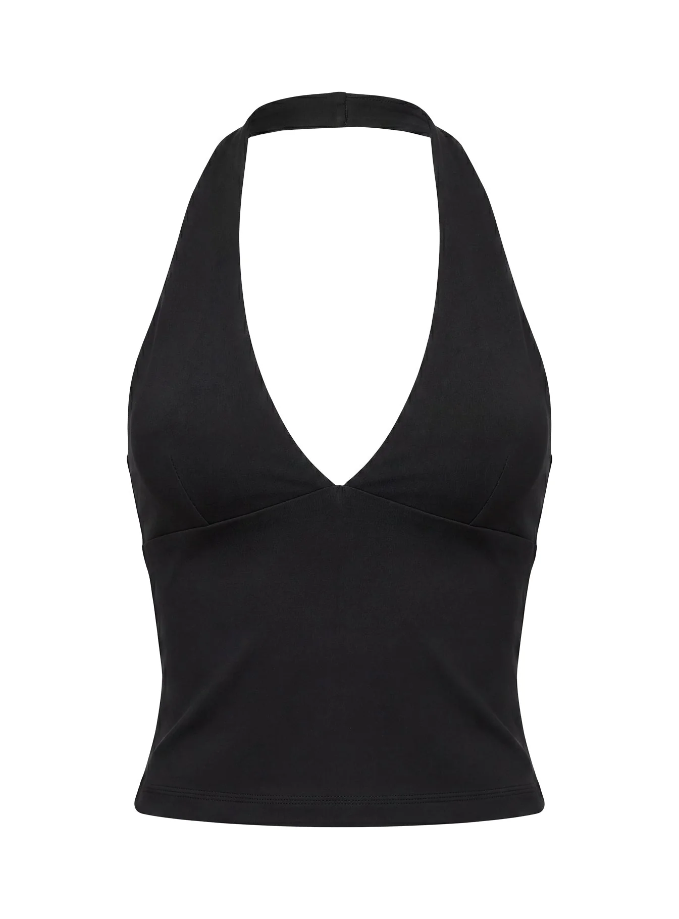 Habitual Active Longline Plunge Neck Tank Top Black - Image 11