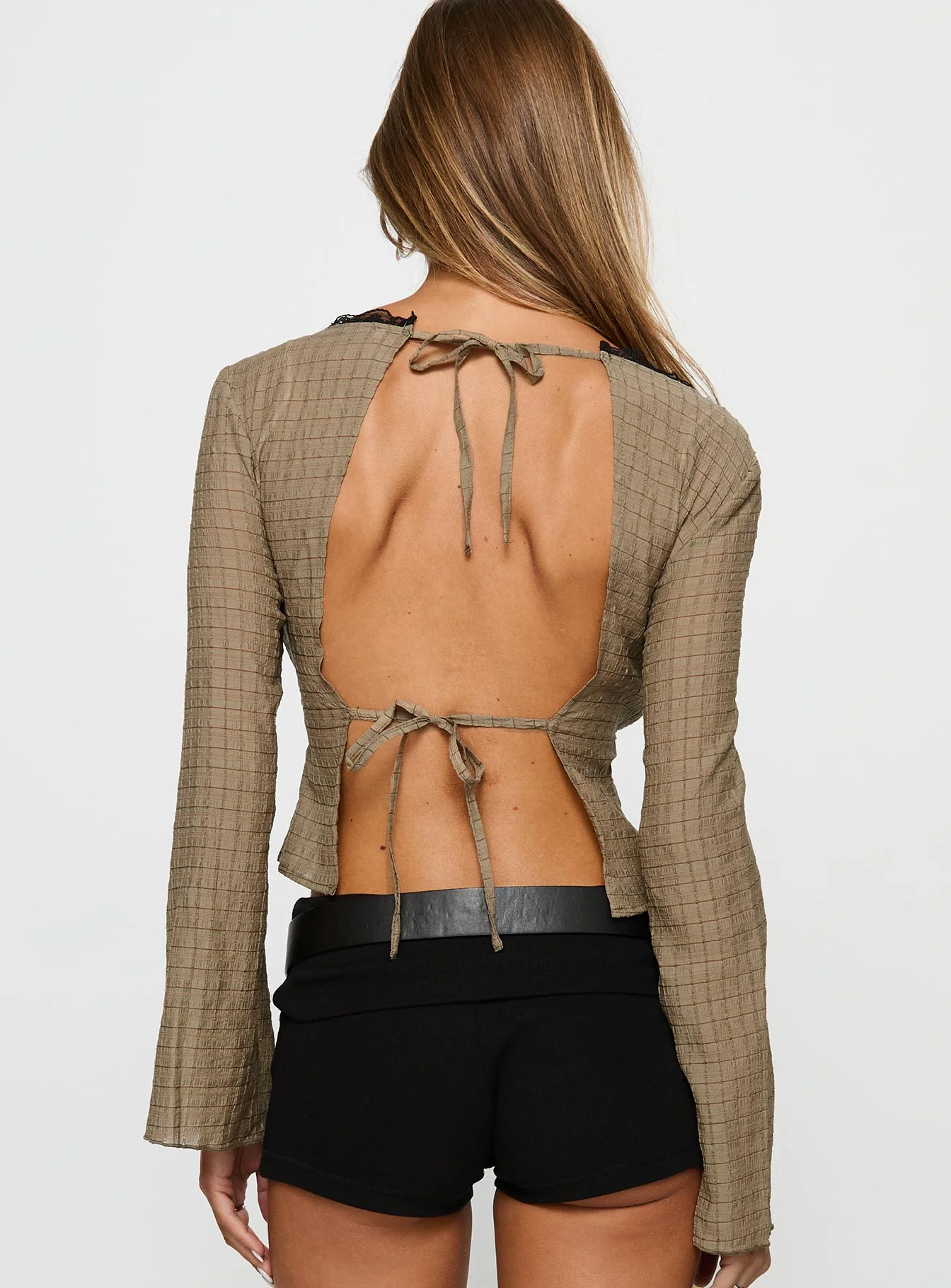 Haega Long Sleeve Top Olive - Image 4