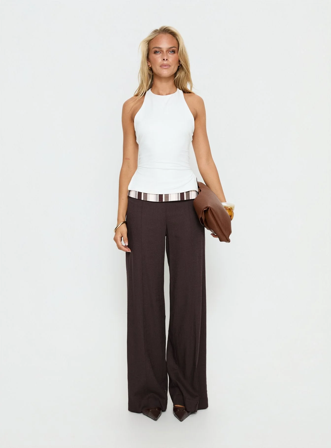 Harlene Back Detail Top White - Image 6