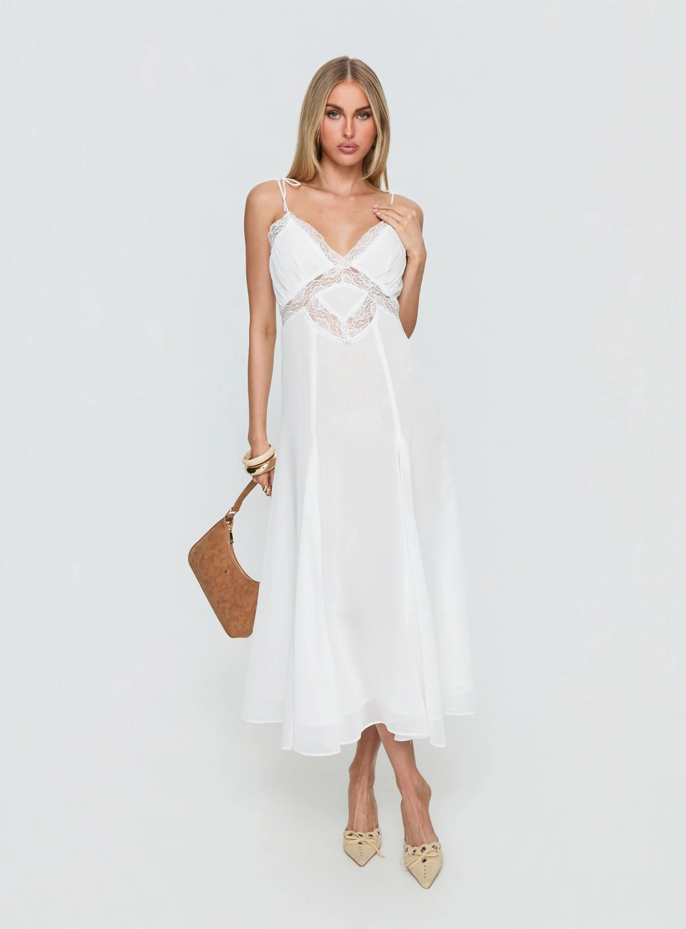 Harmony Midi Dress Pearl - Image 3