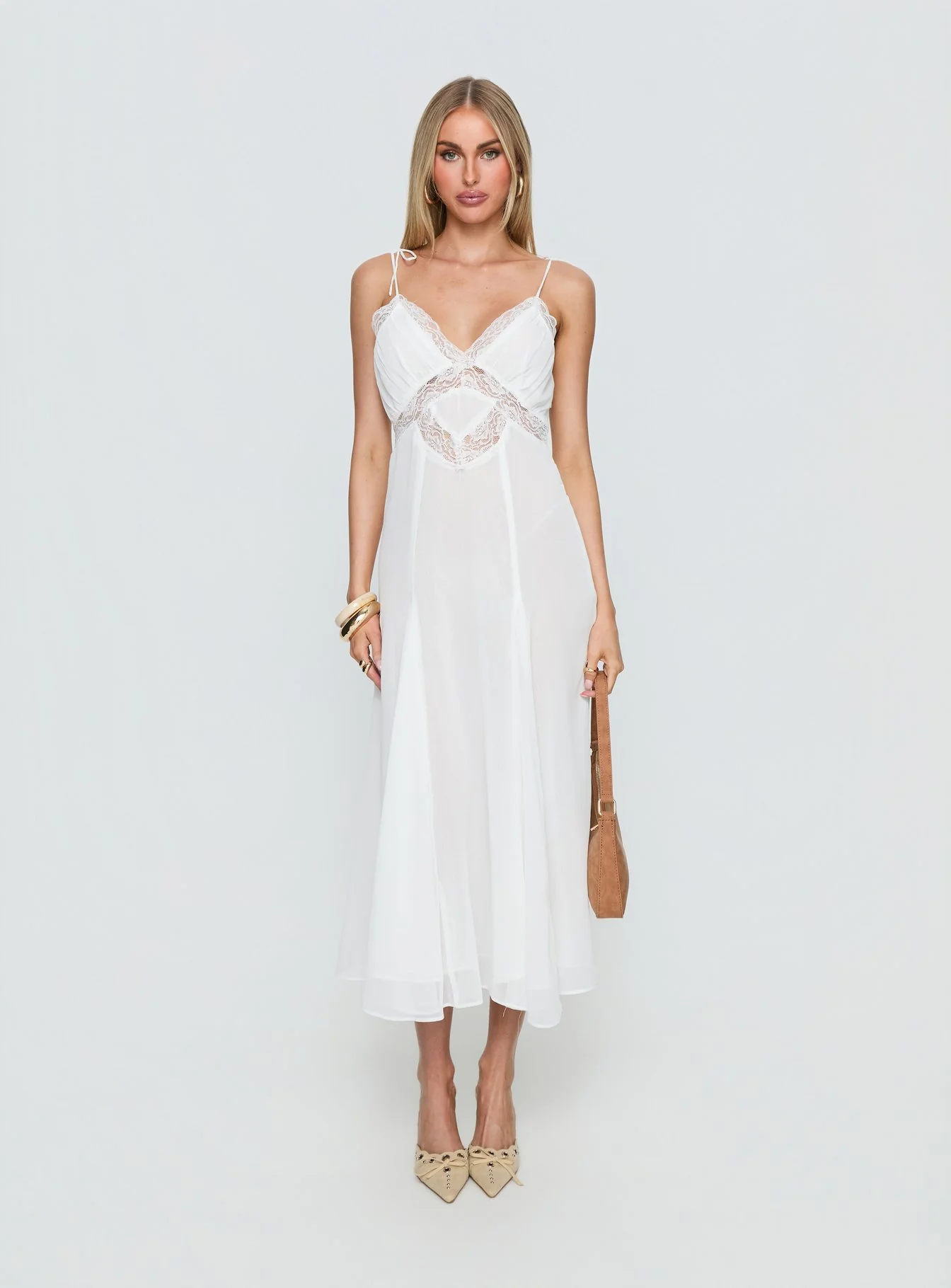 Harmony Midi Dress Pearl - Image 7