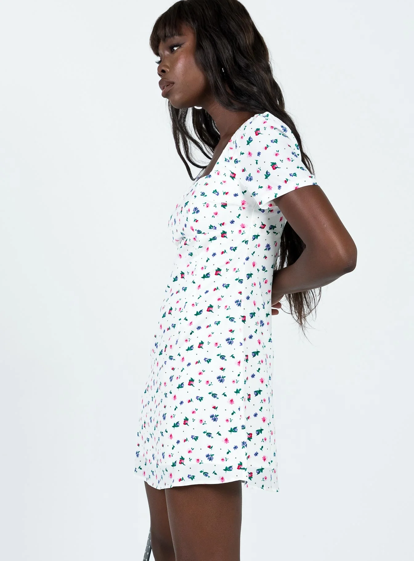 Hastings Mini Dress Floral Multi - Image 4