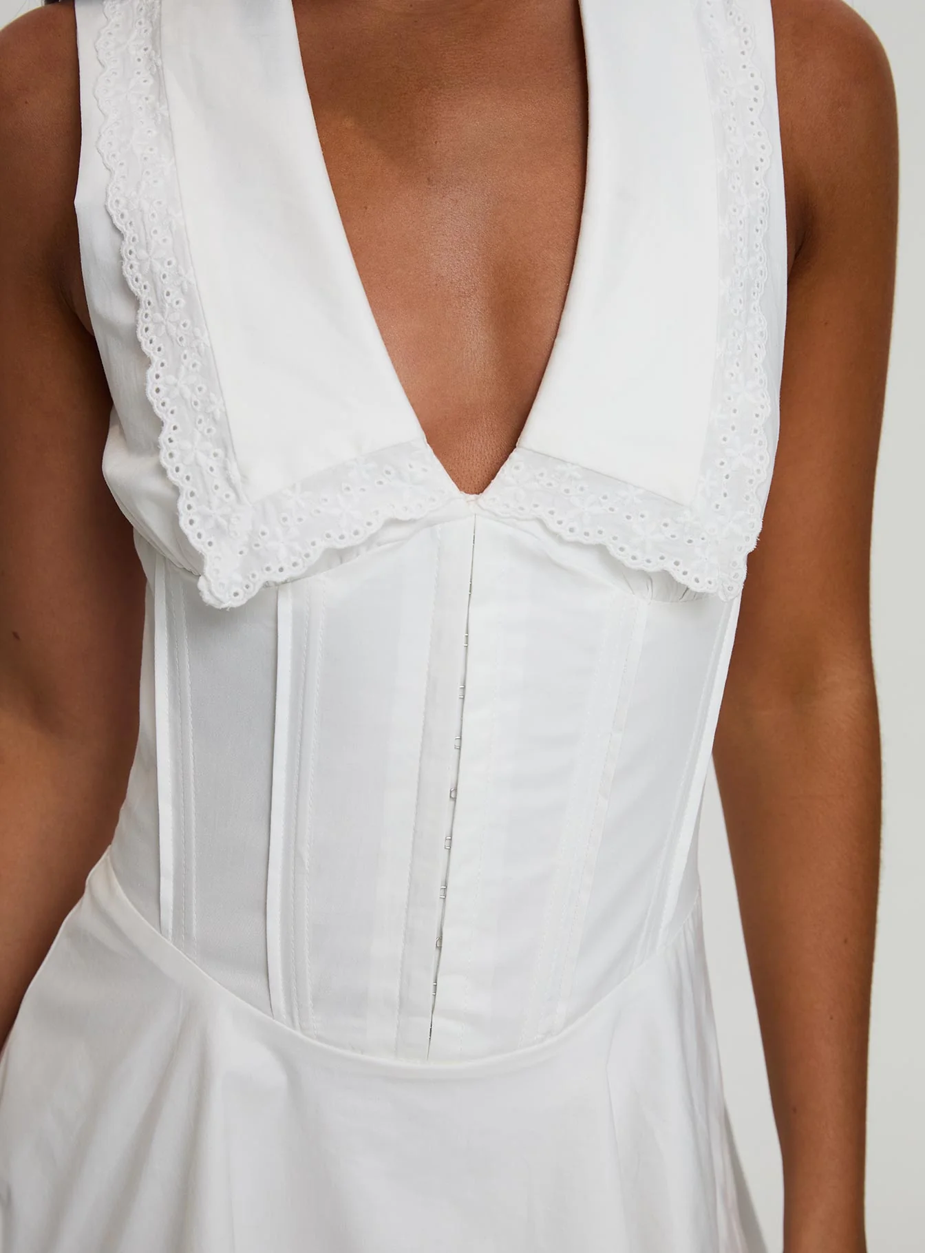 Haworth Mini Dress White - Image 6