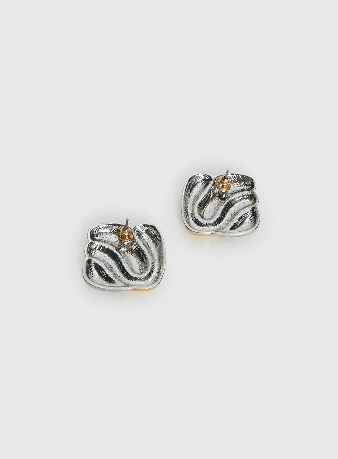 Heavenly Dream Square Earrings Gold / Silver - Image 4
