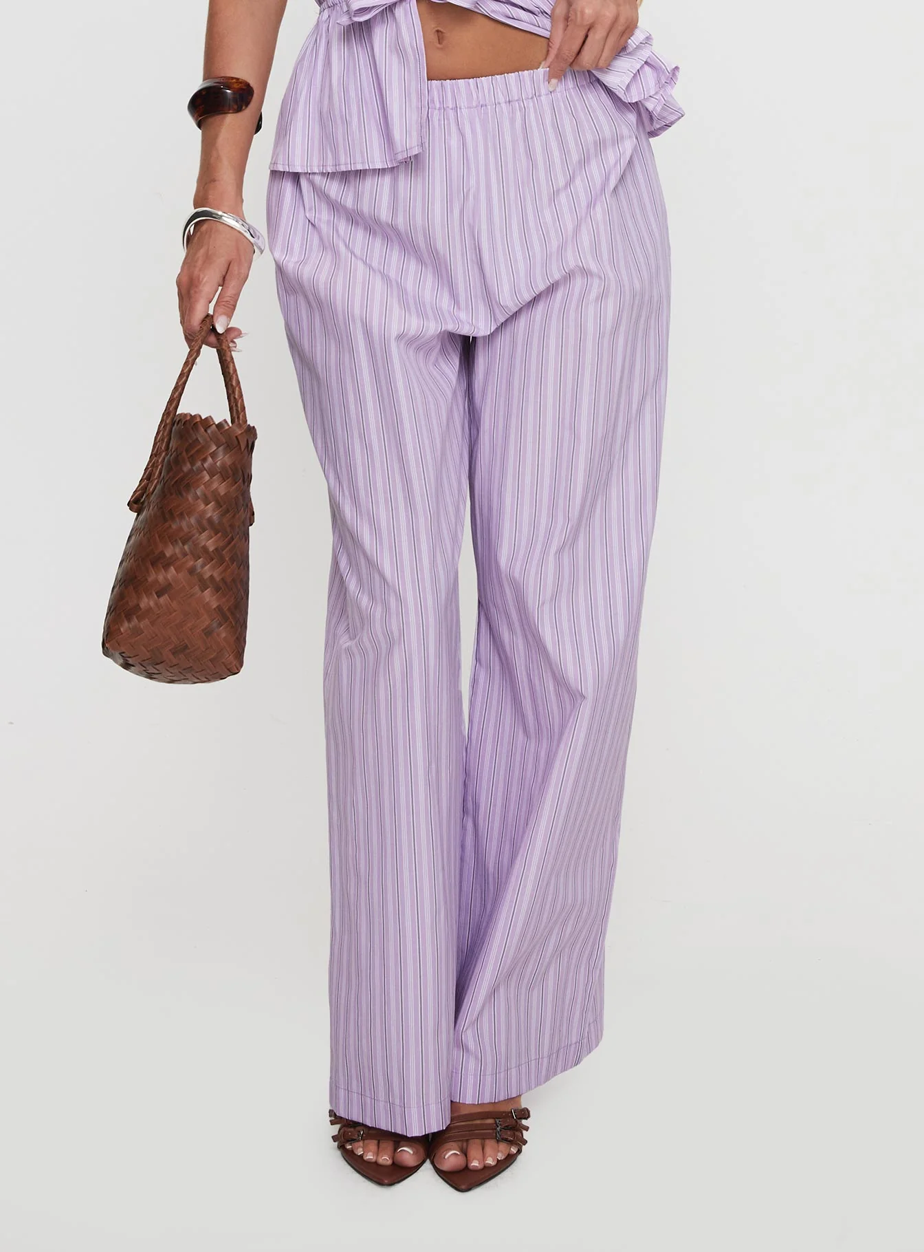 Helaine Straight Leg Pant Lilac - Image 2