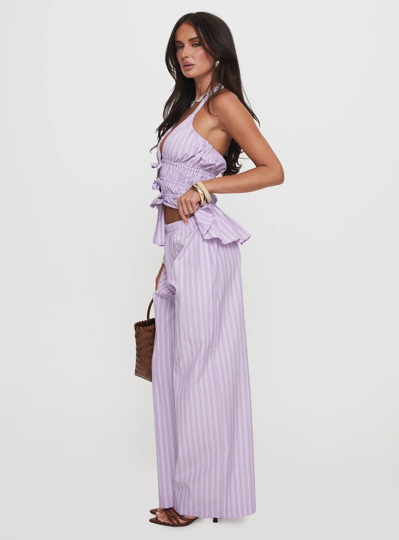 Helaine Straight Leg Pant Lilac - Image 4