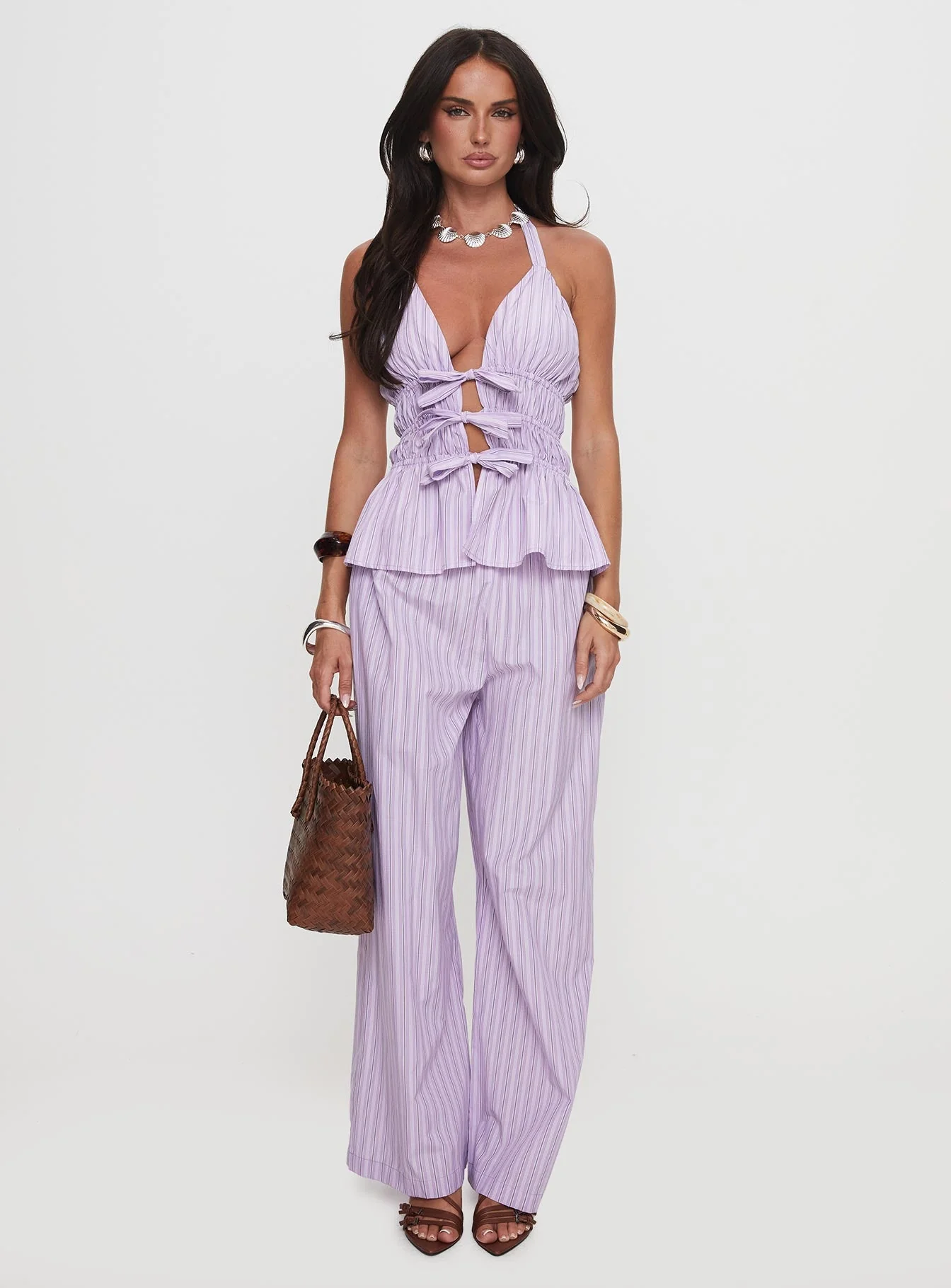 Helaine Straight Leg Pant Lilac - Image 7