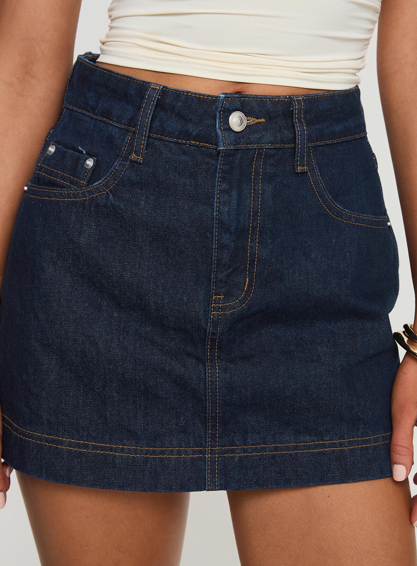 Heuston Denim Skort Dark Wash Tall - Image 7