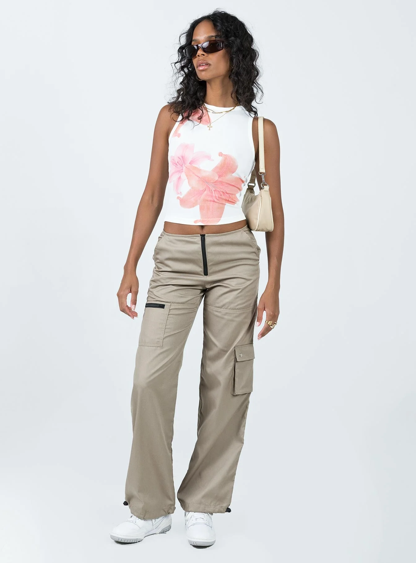 Hibiscus Tank Top White / Multi - Image 3