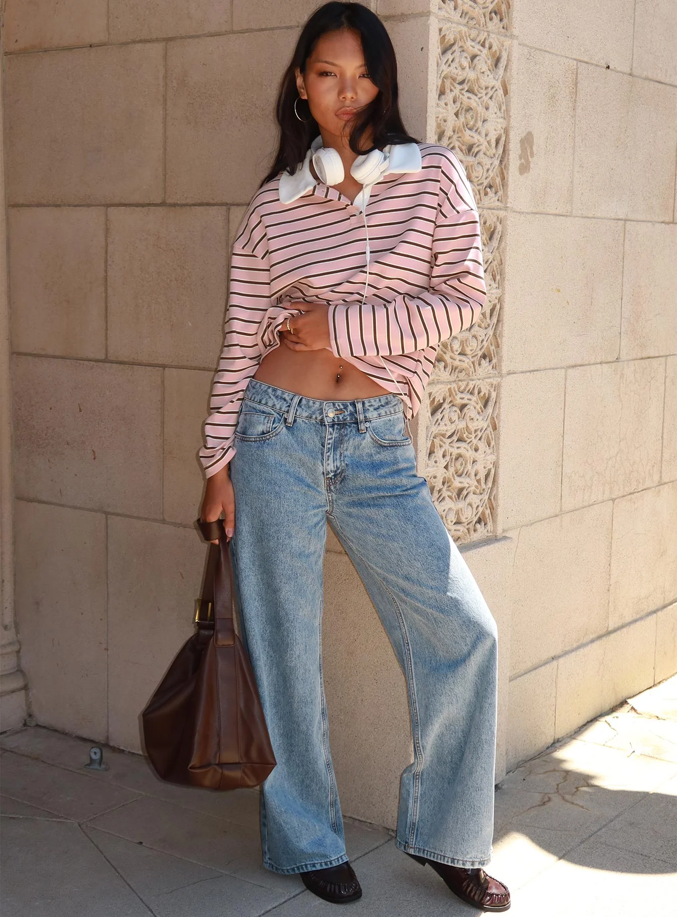 High Regard Collared Jersey Pink Stripe - Image 8