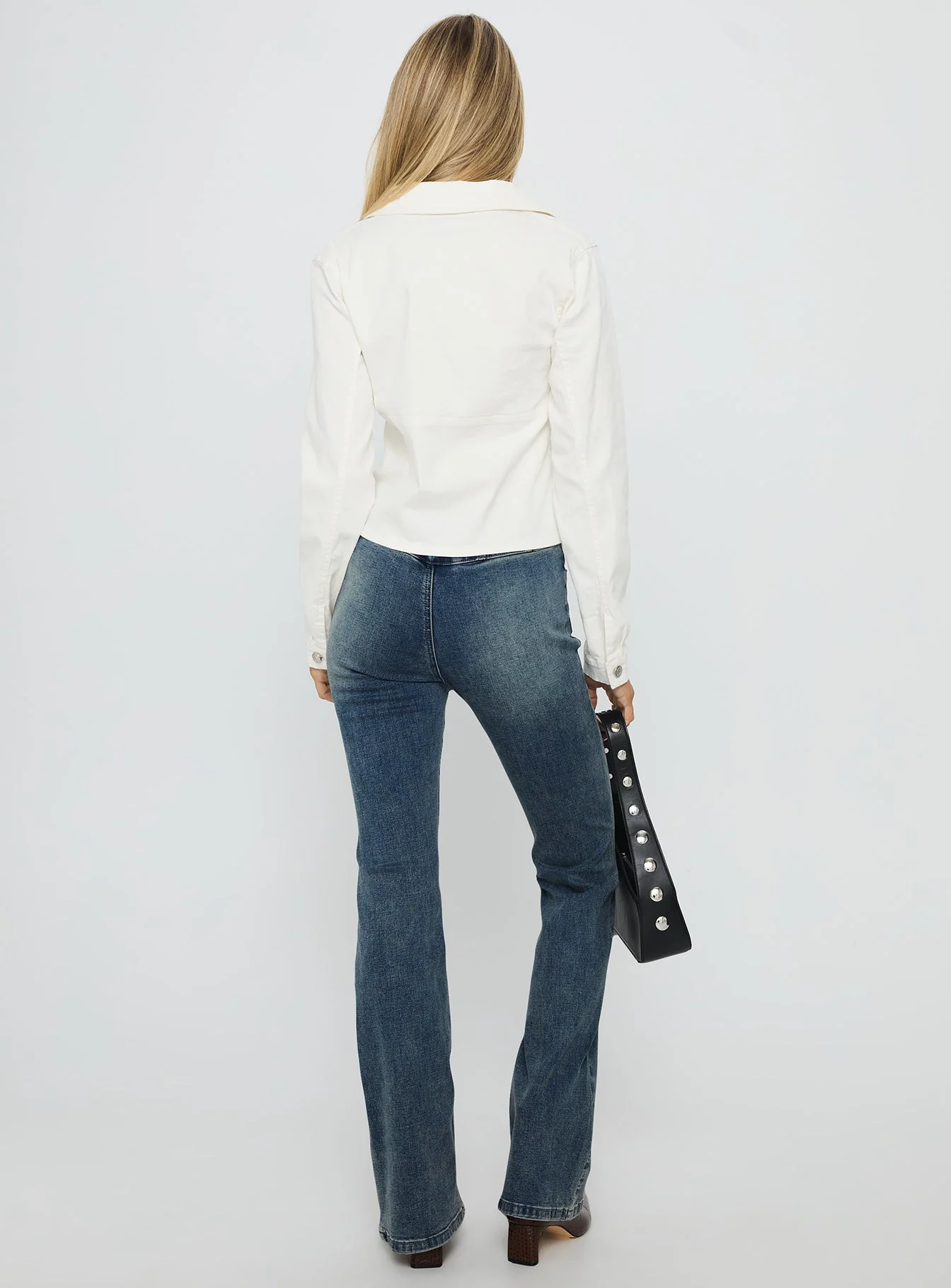 High Tide High Rise Bootleg Jeans Blue - Image 5