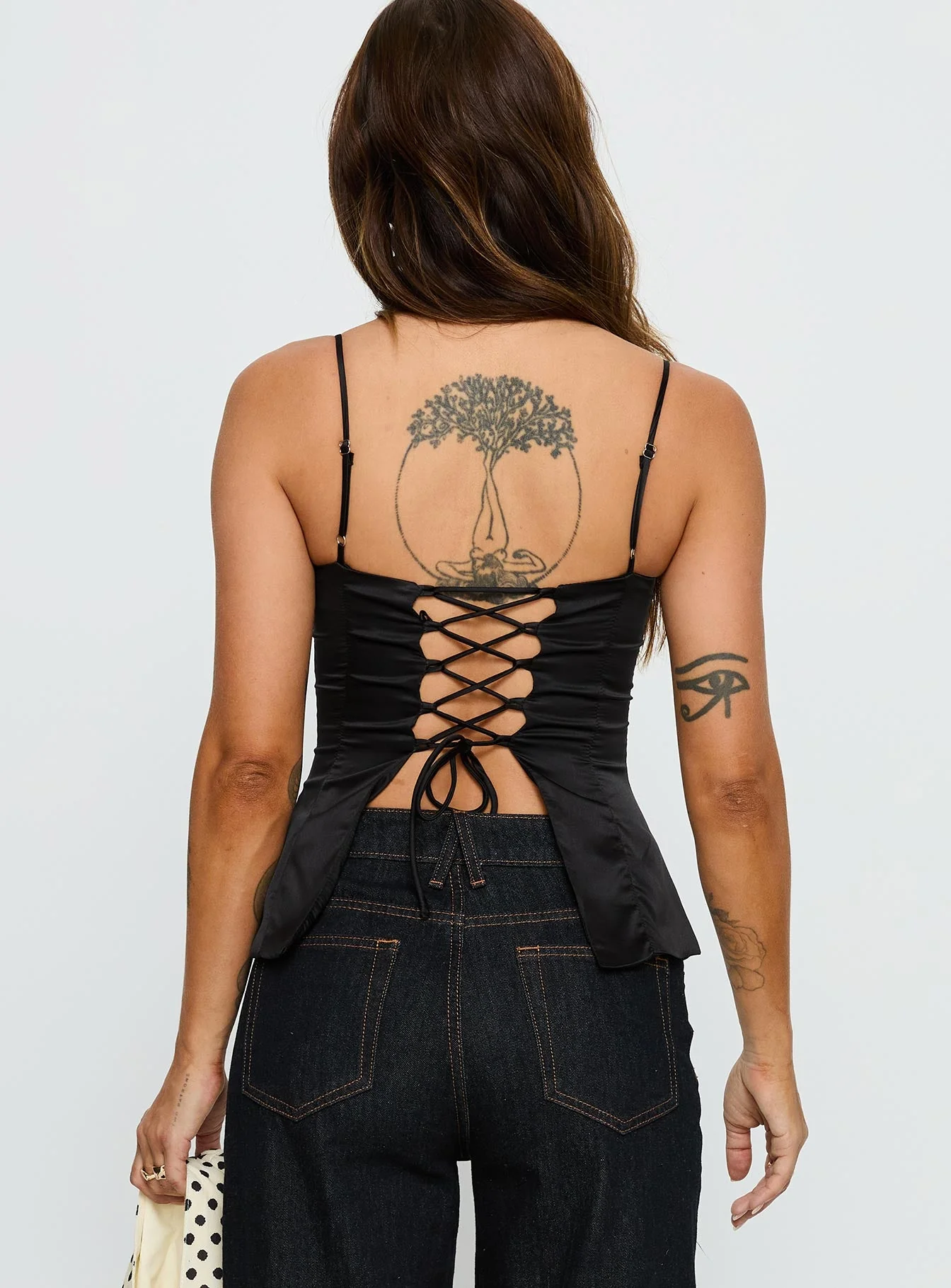 Hildy Tie Back Top Black - Image 5