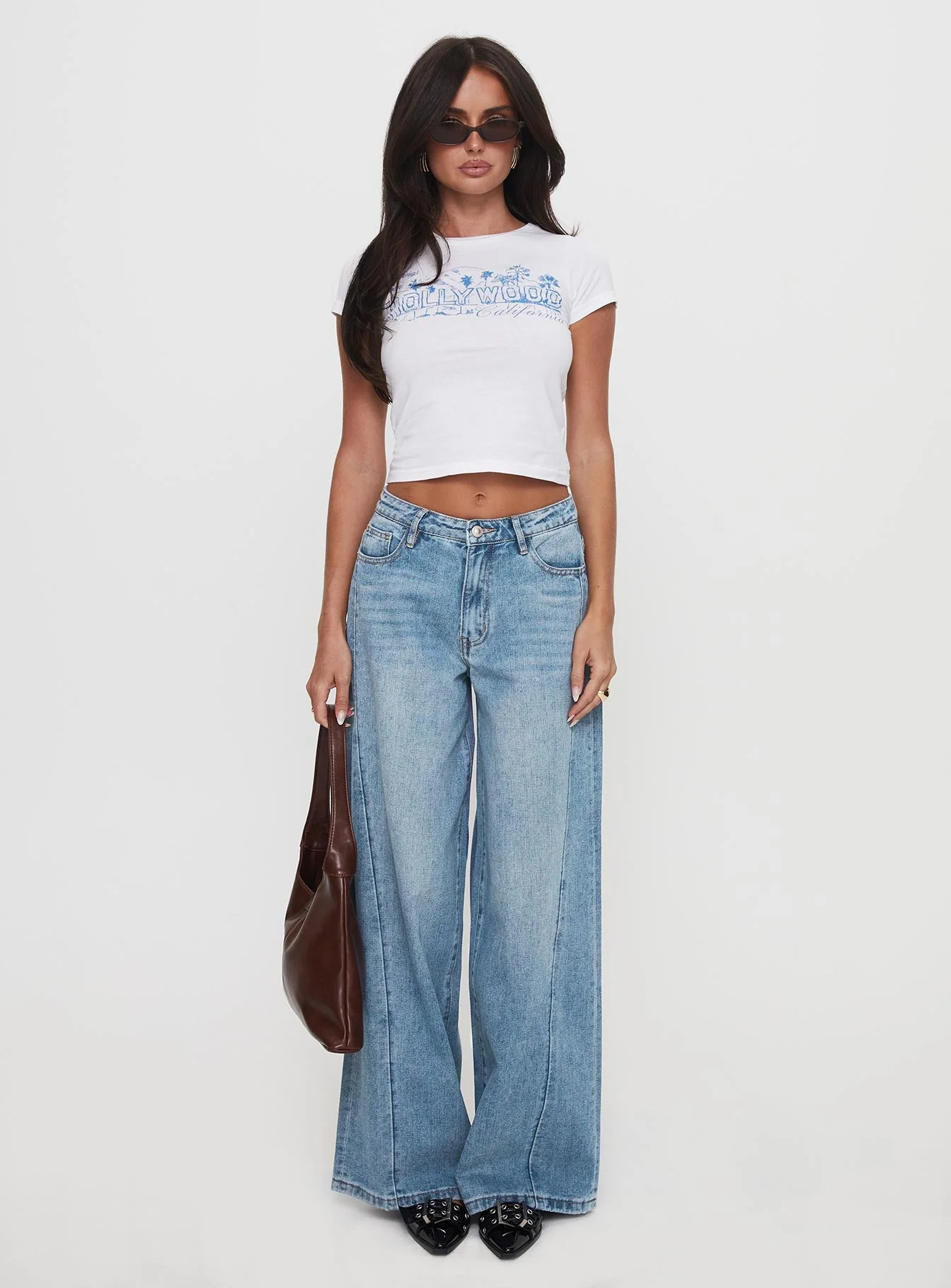 Hollywood Greetings Graphic Top White - Image 7