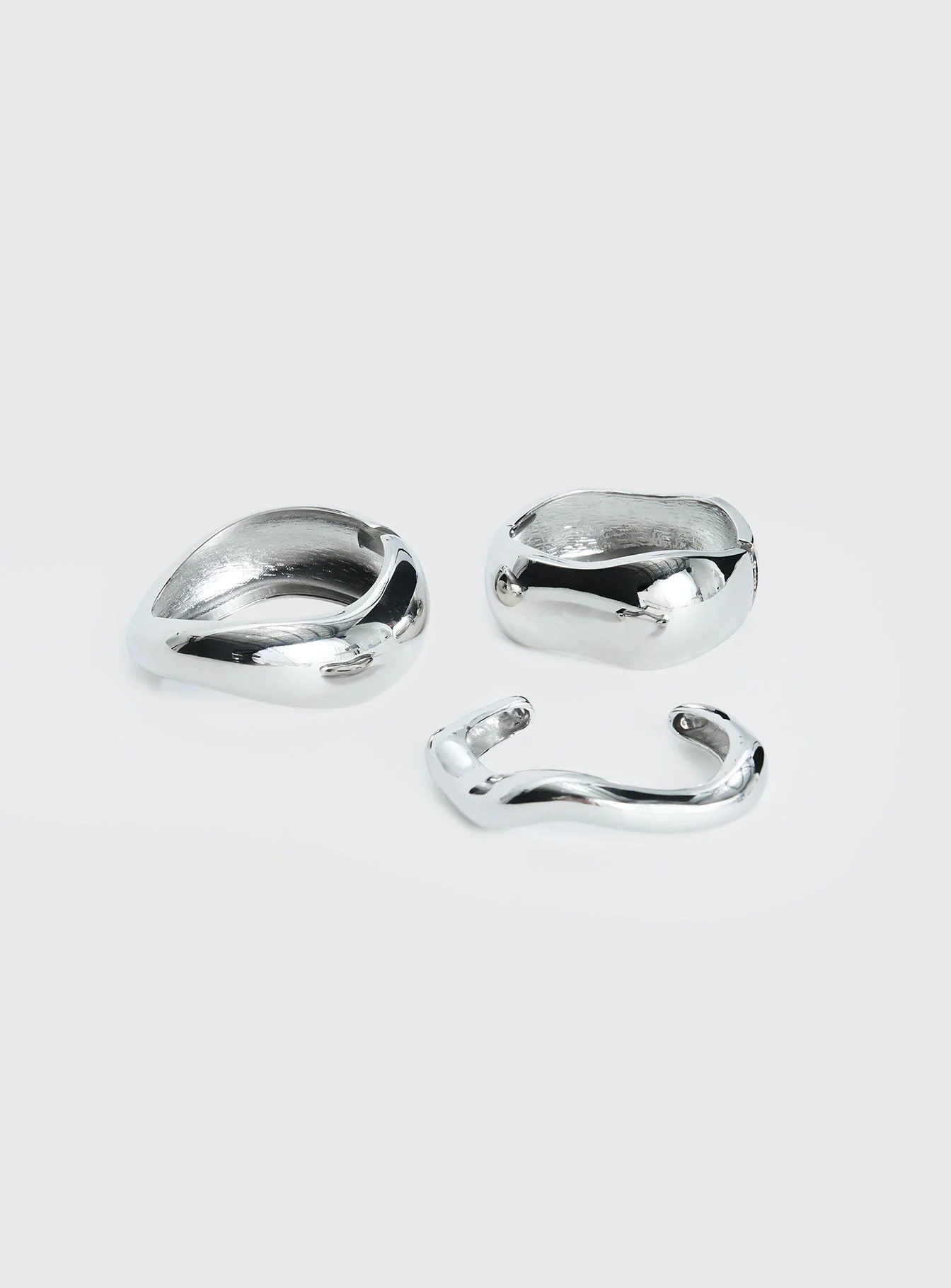 Hot Gossip Cuff Set Silver - Image 2