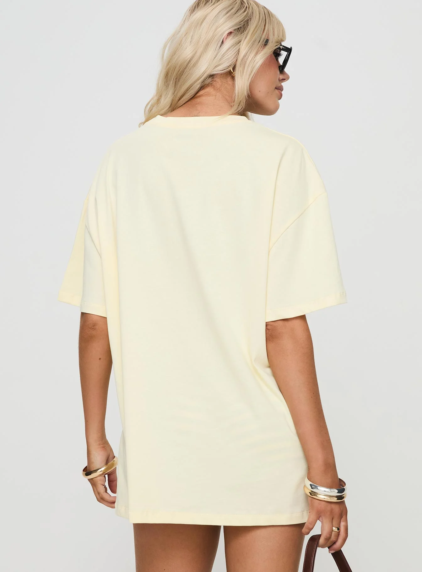 Hotel Hawaii Oversized Tee Yellow - Image 5