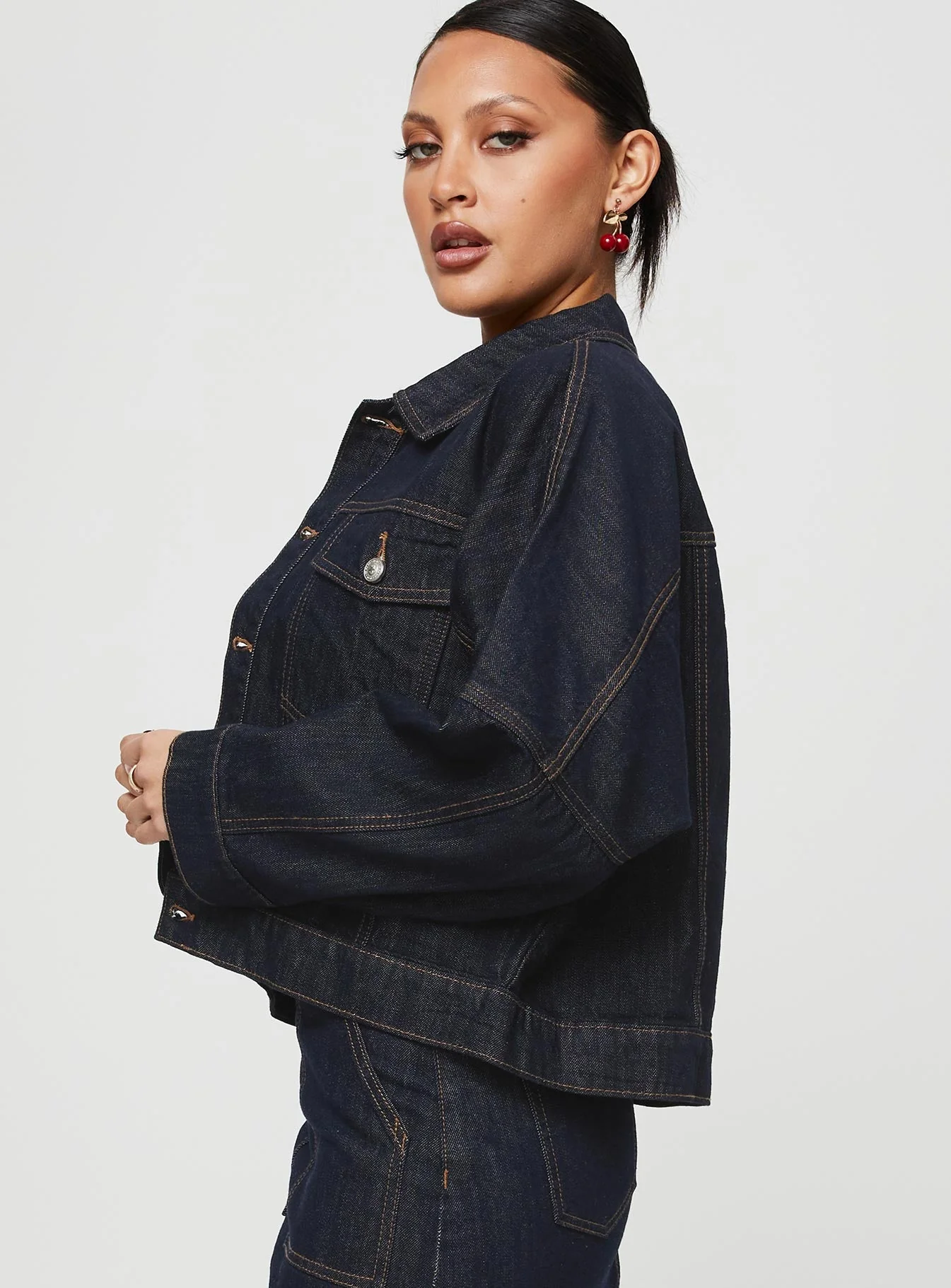 Hughes Jacket Dark Wash Denim - Image 4