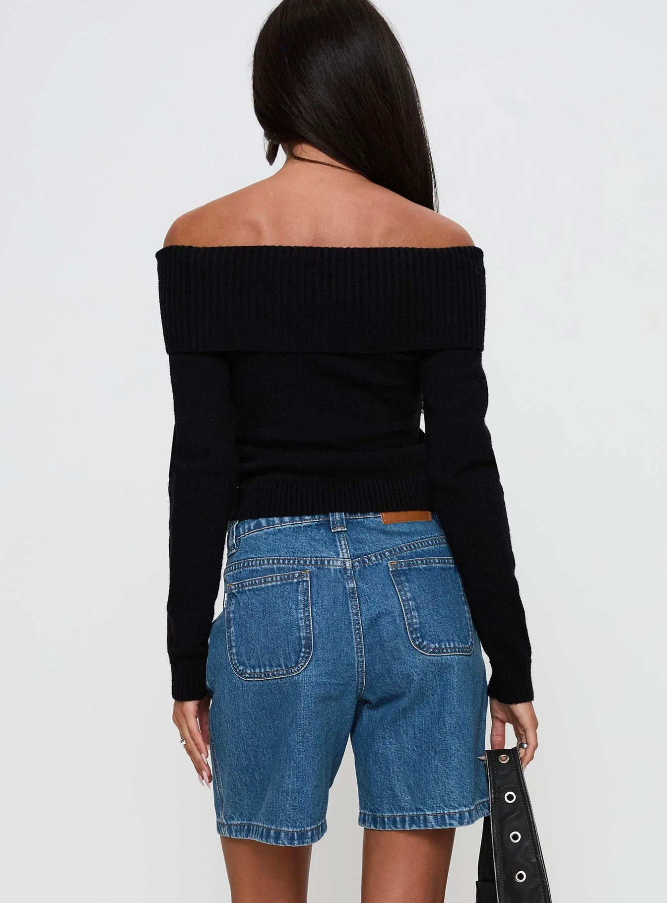 Hurricanes Longline Denim Shorts Mid Wash - Image 5