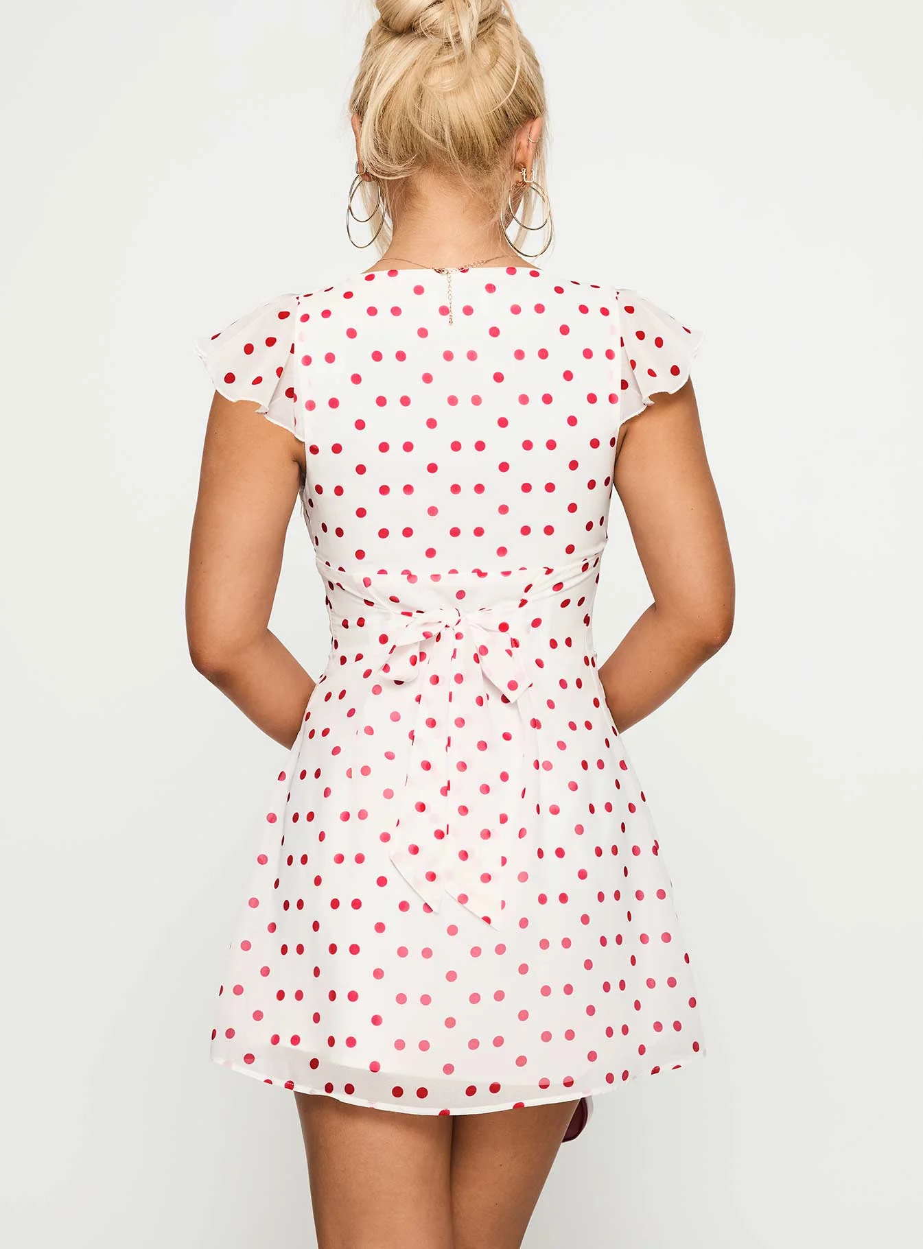 I Guess So Mini Dress White / Burgundy Tall - Image 5