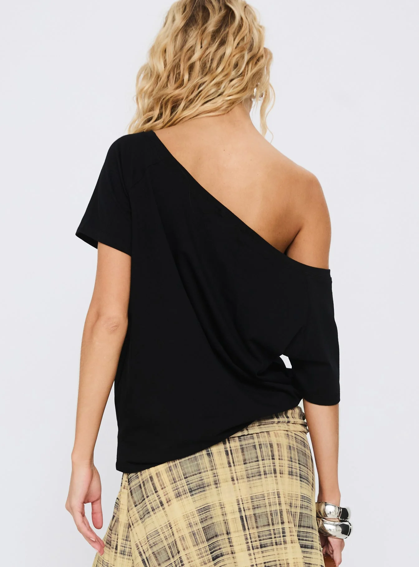 Icon Baby Off Shoulder Top Black - Image 5