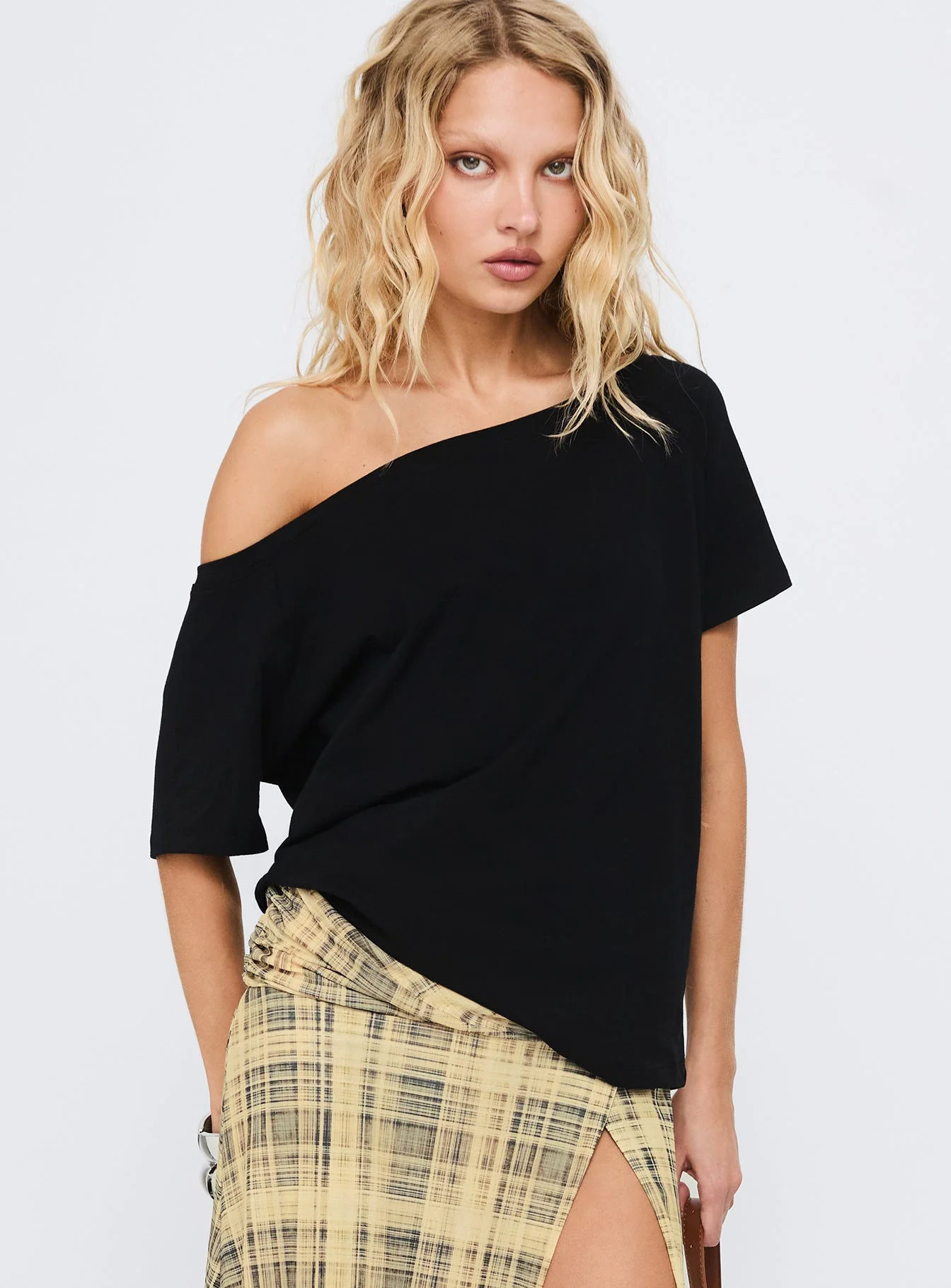 Icon Baby Off Shoulder Top Black - Image 8
