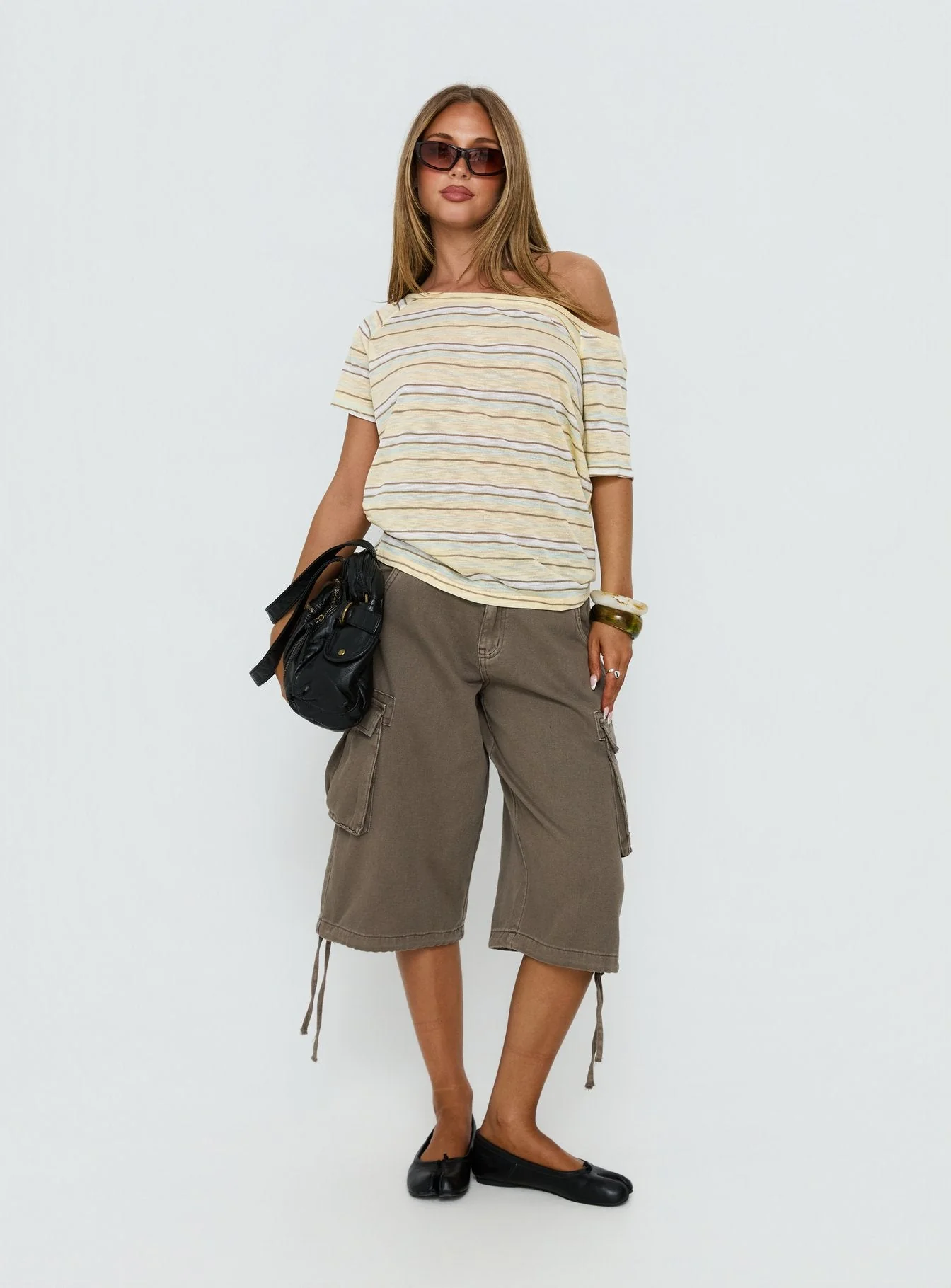 Icon Baby Off Shoulder Top Stripe - Image 3