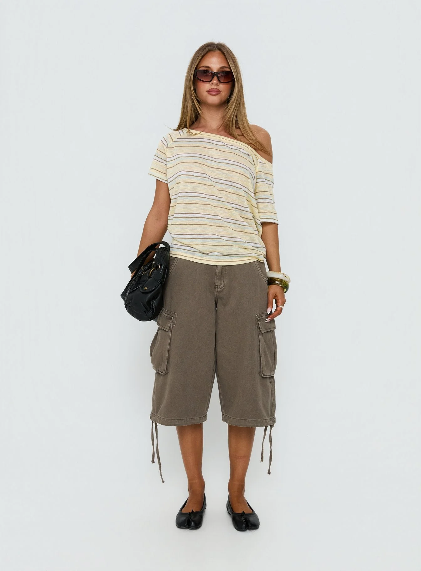 Icon Baby Off Shoulder Top Stripe - Image 7