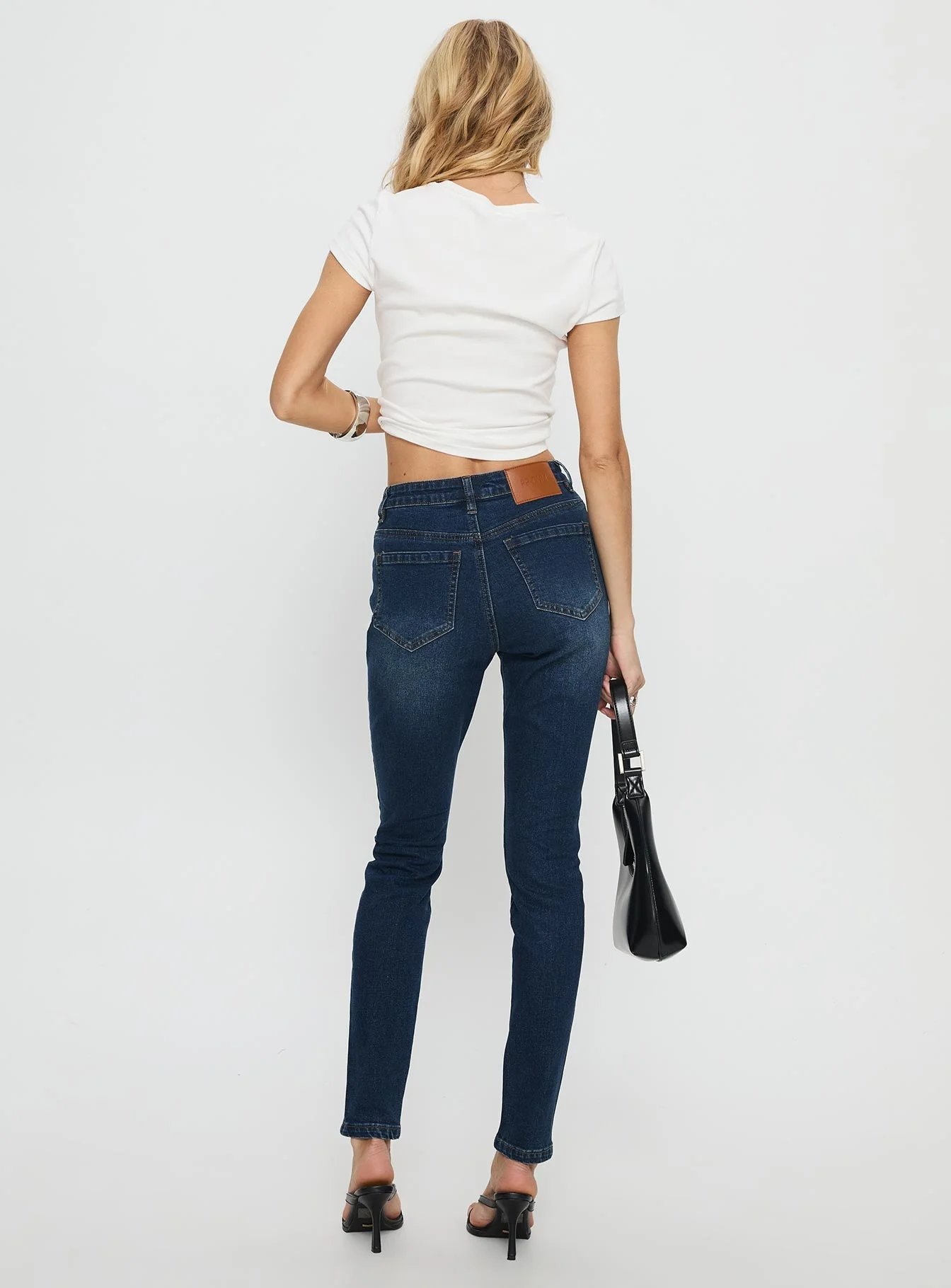 Illyssa Mid Rise Skinny Jeans Mid Blue Wash - Image 5