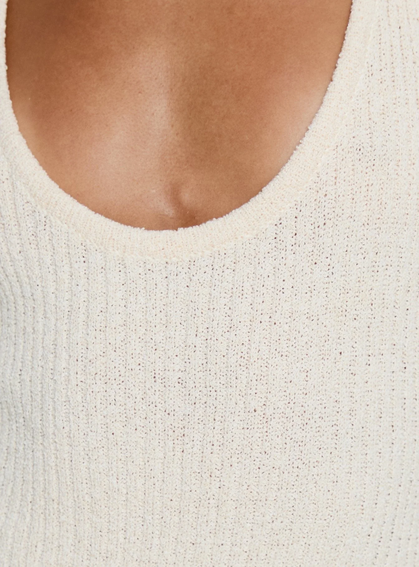 Imirisa Scoop Knit Maxi Dress Cream - Image 6