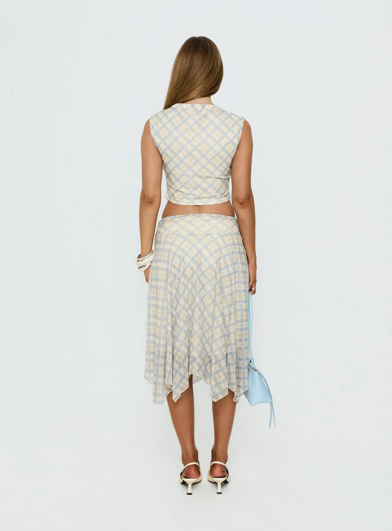 In My Lane Ruched Waist Midi Skirt Multi - Image 5