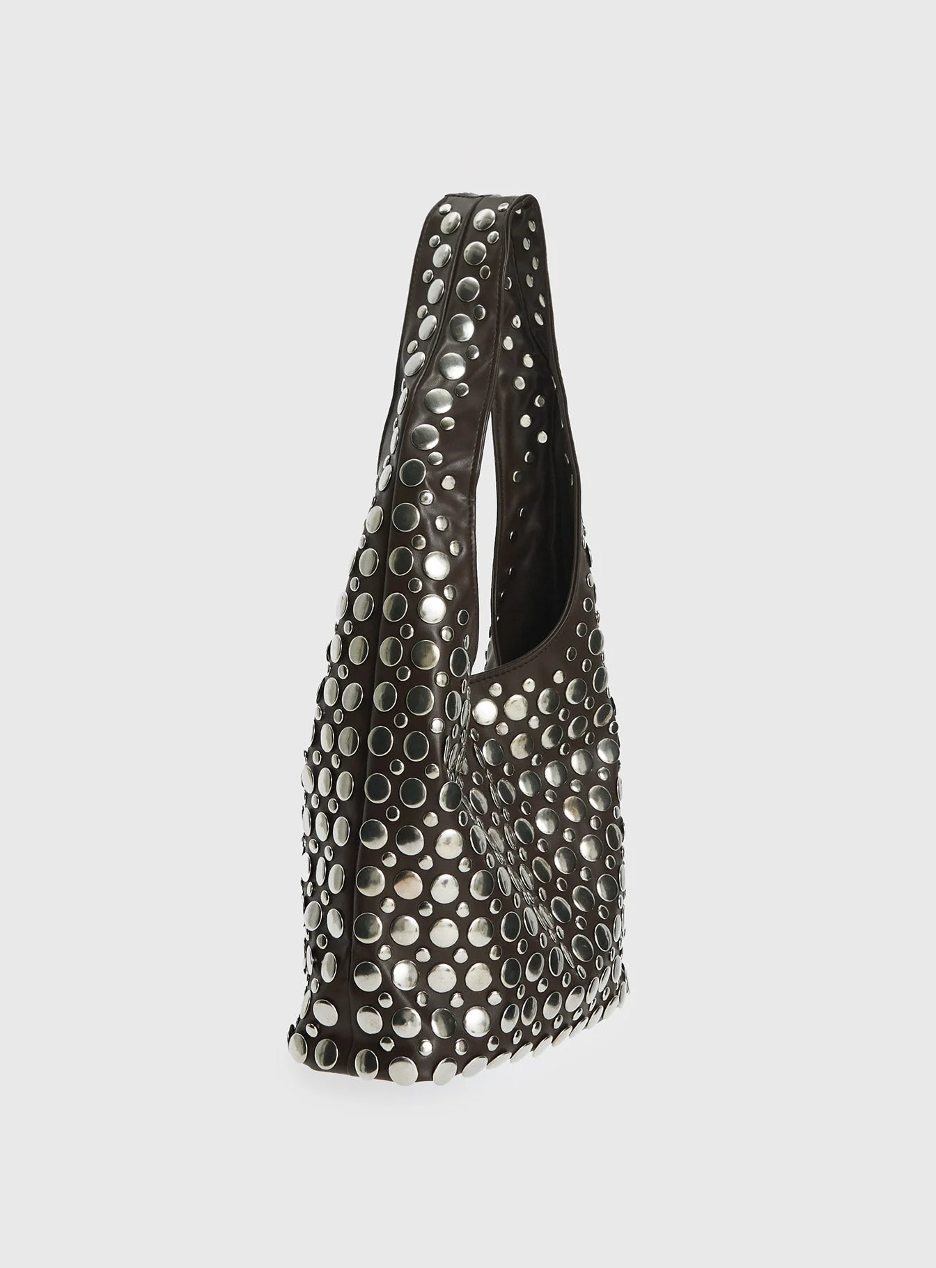 In The Crowd Shoulder Bag Brown / Silver - Image 4