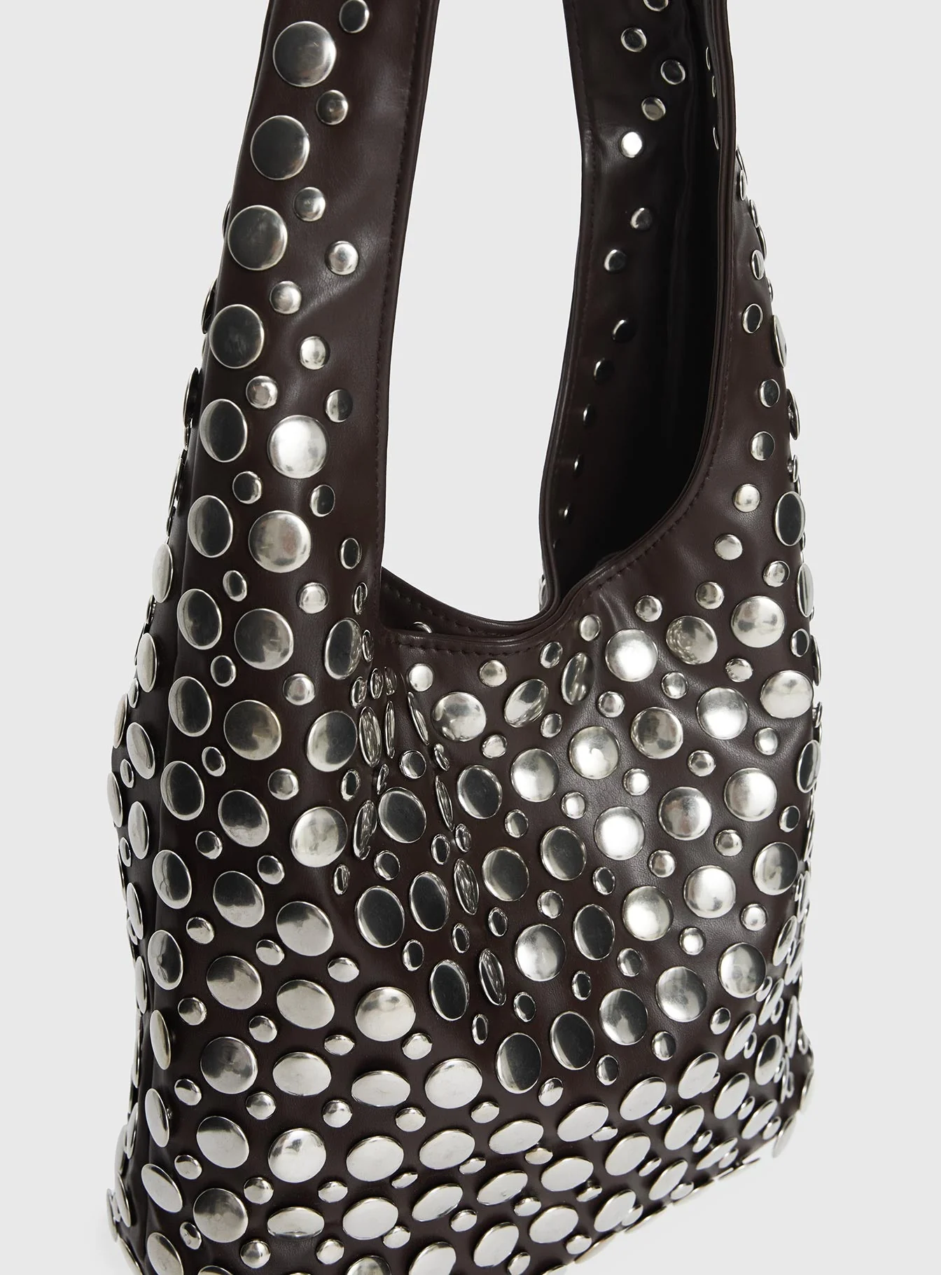 In The Crowd Shoulder Bag Brown / Silver - Image 5