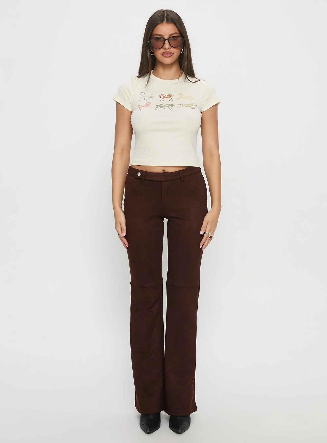 In The West Horse Baby Tee Cream - Image 7