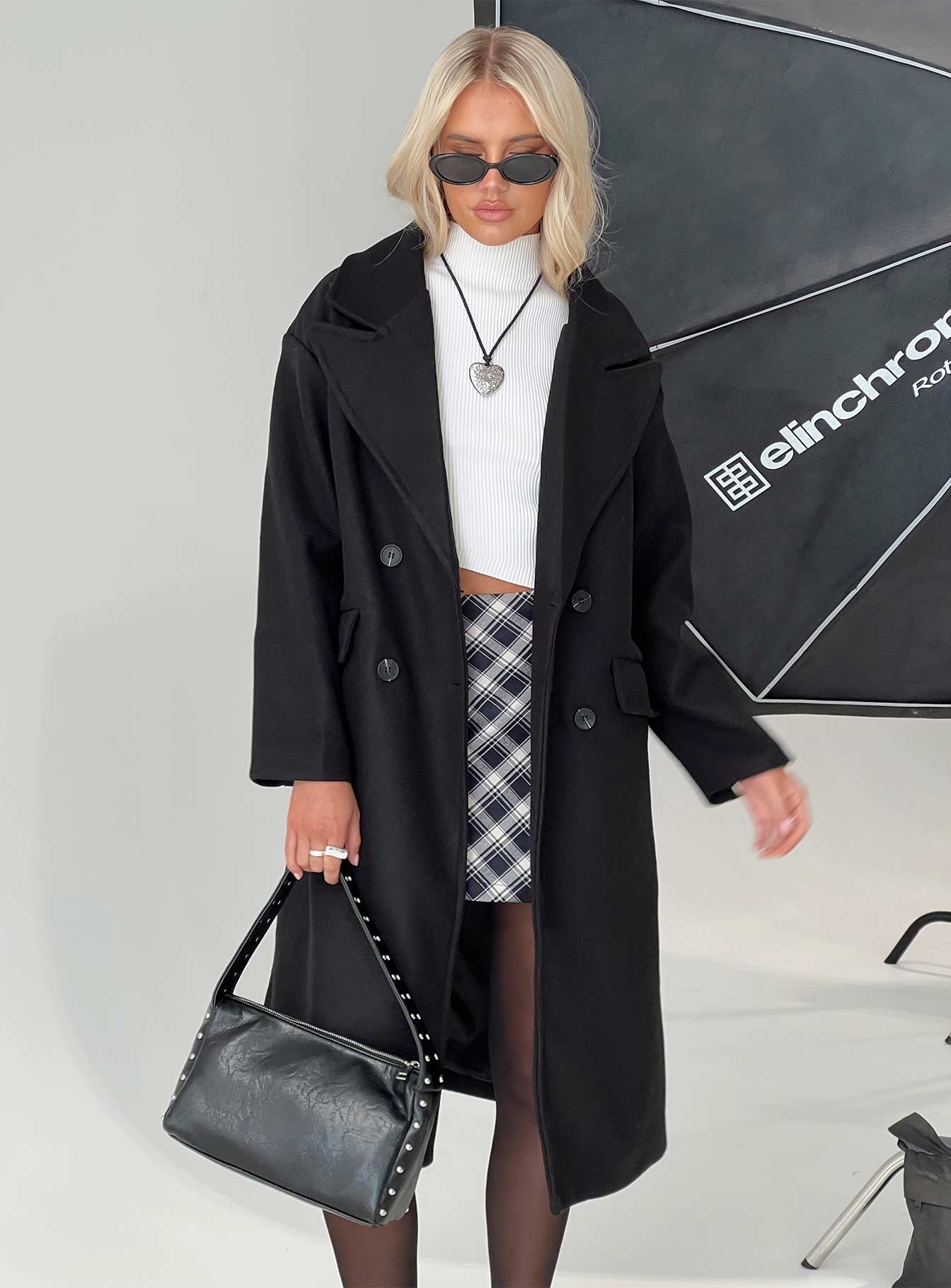 Inferno Longline Coat Black - Image 10