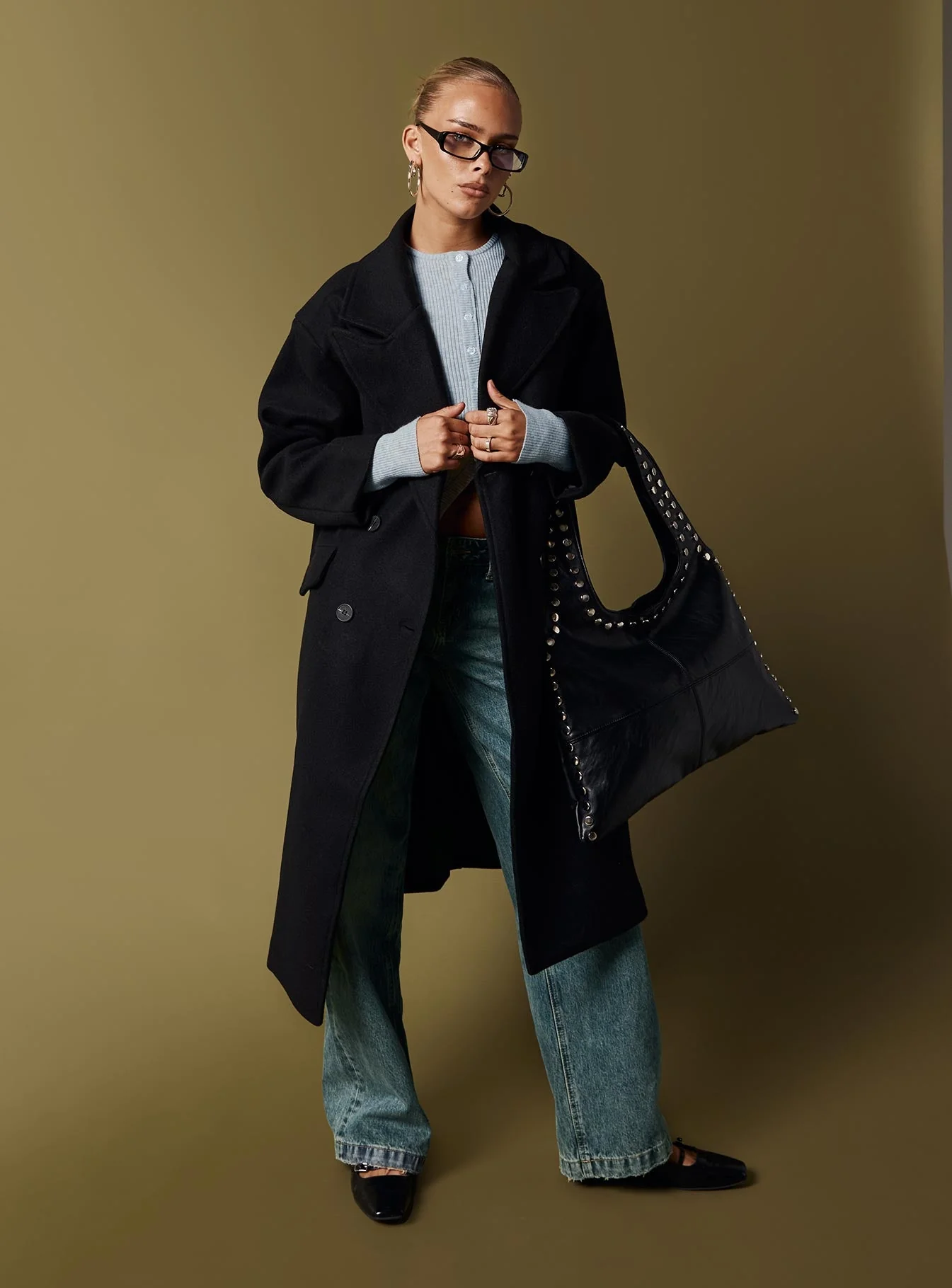 Inferno Longline Coat Black - Image 12