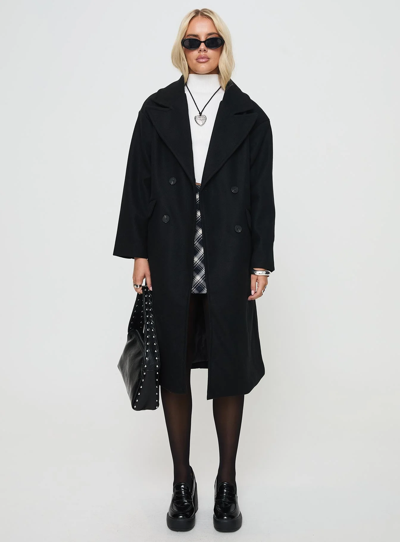 Inferno Longline Coat Black - Image 7