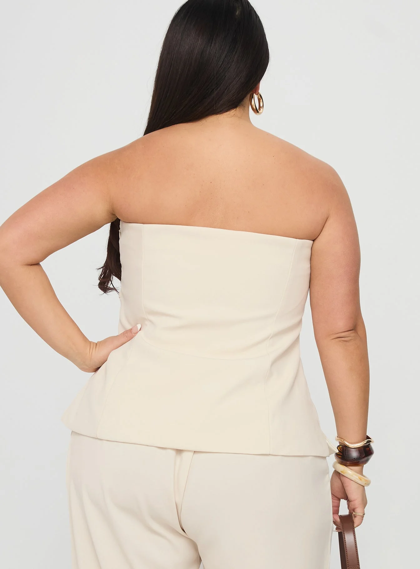 Irresistible Strapless Top Cream Curve - Image 5