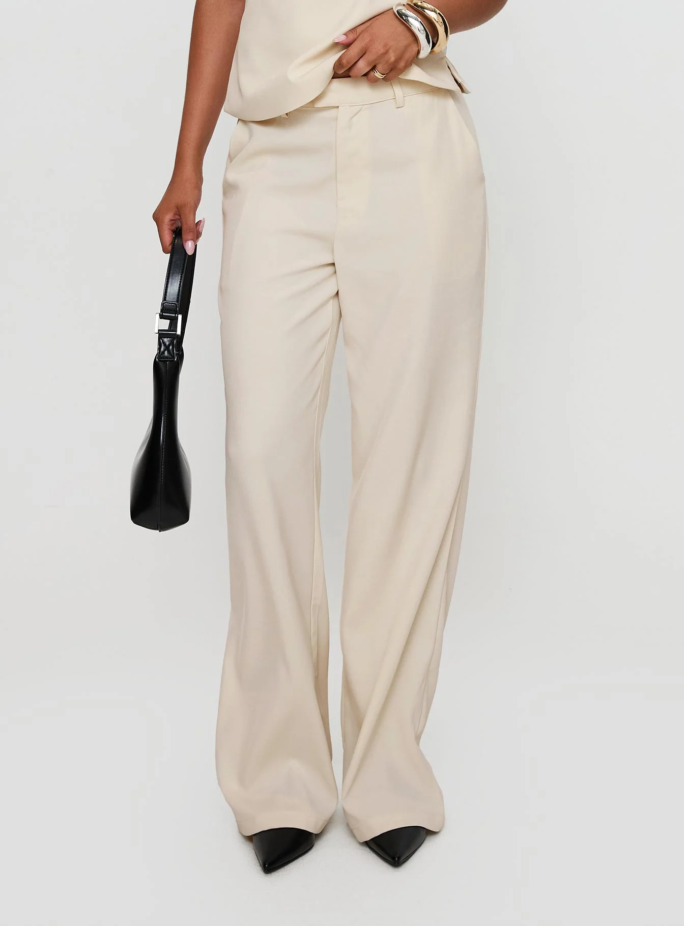 Irresistible Wide Leg Pant Cream - Image 2