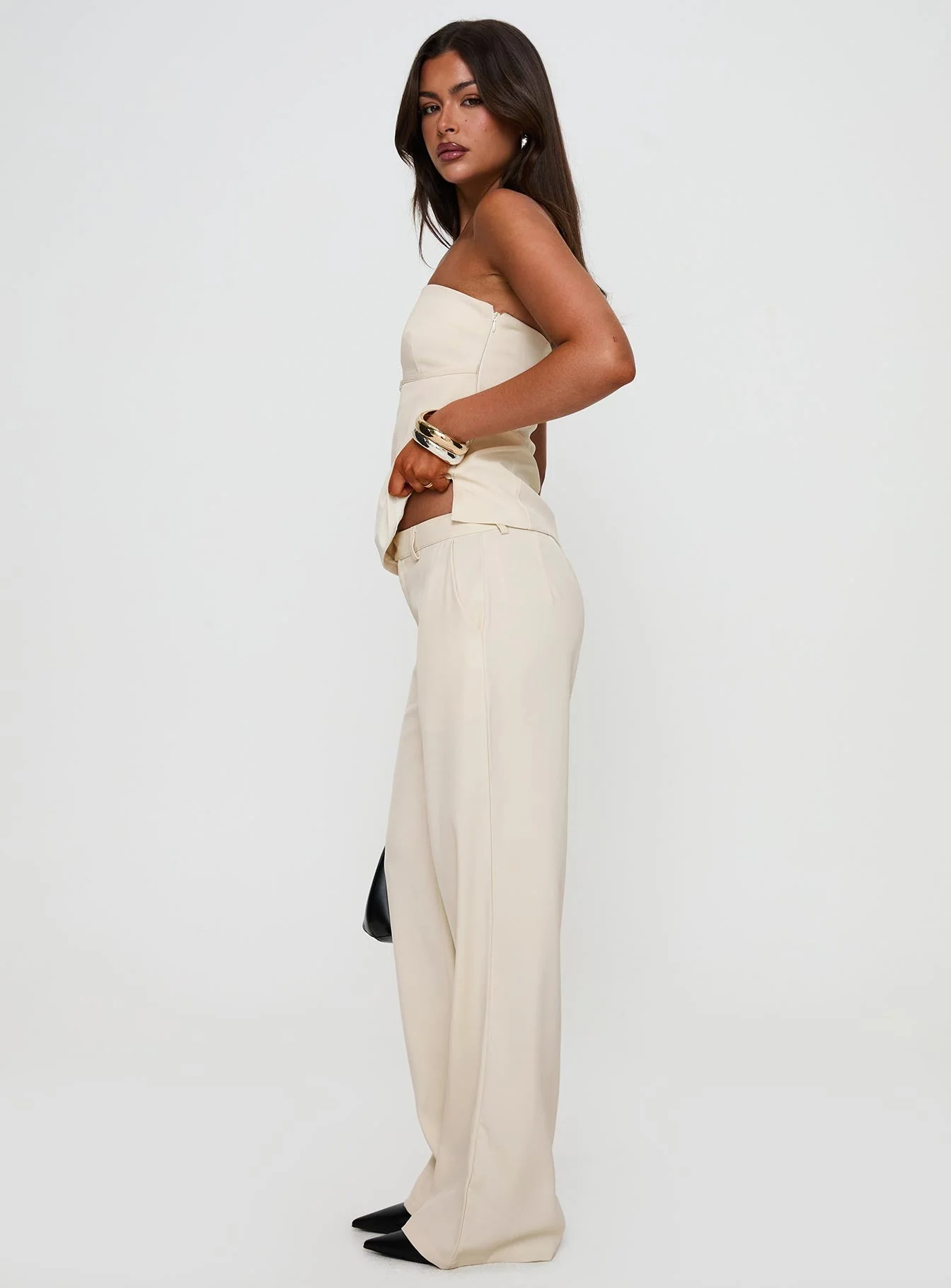 Irresistible Wide Leg Pant Cream - Image 4