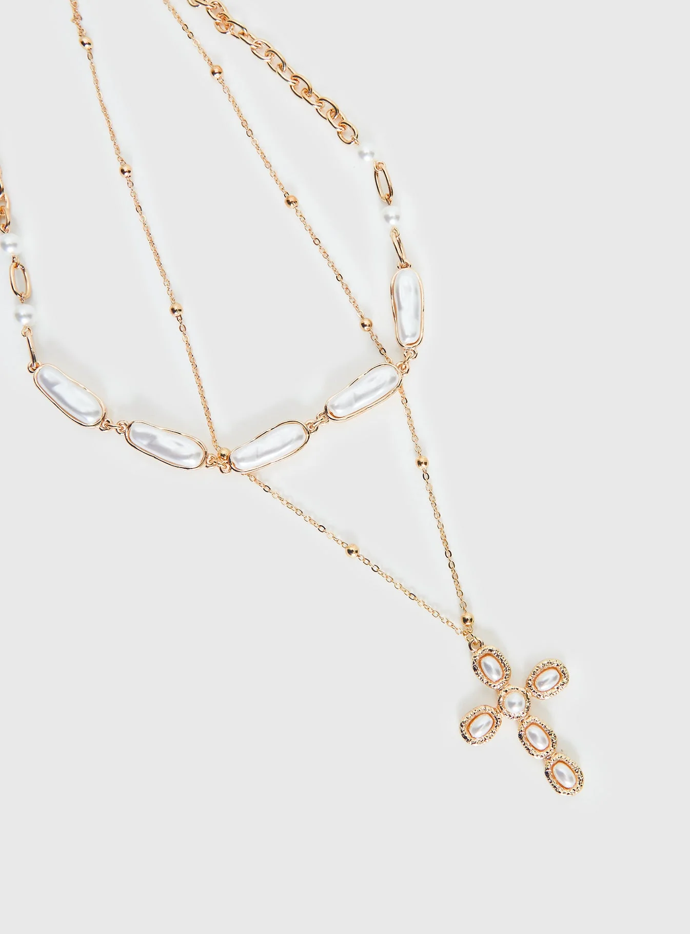 Isabellah Pearl Necklace Pack Gold - Image 3